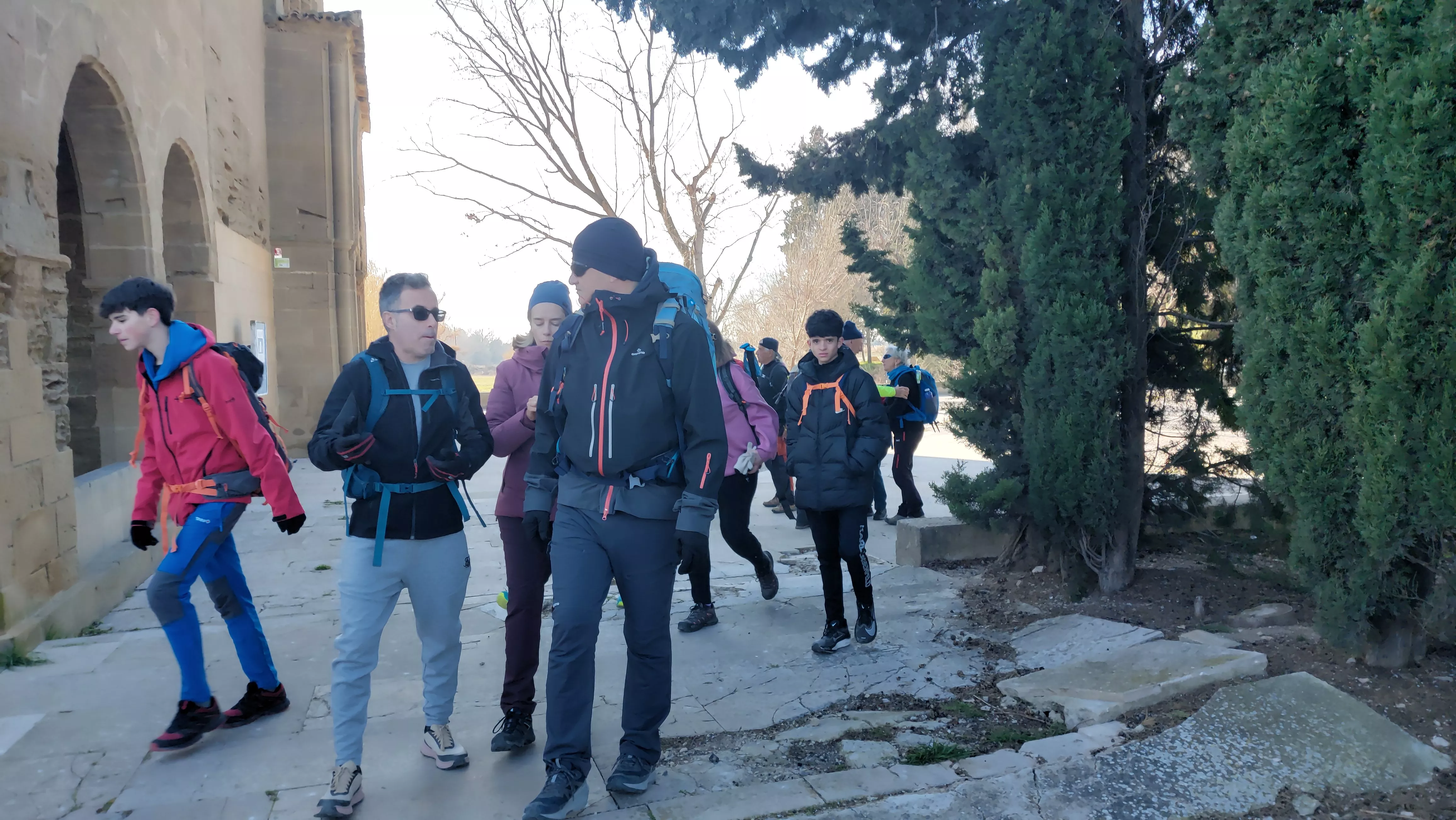 Participantes en el primer entreno para la Javierada
