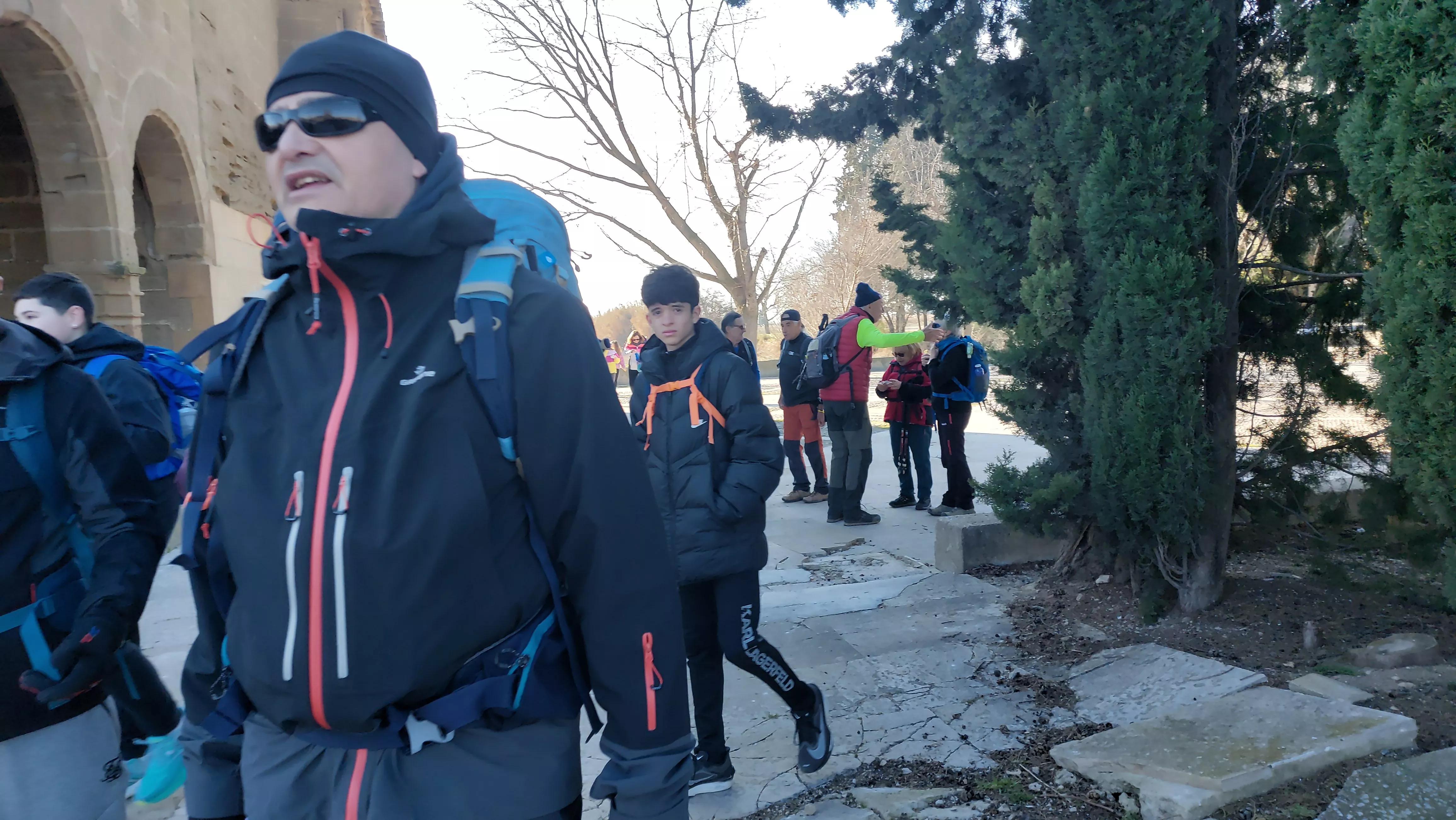 Participantes en el primer entreno para la Javierada