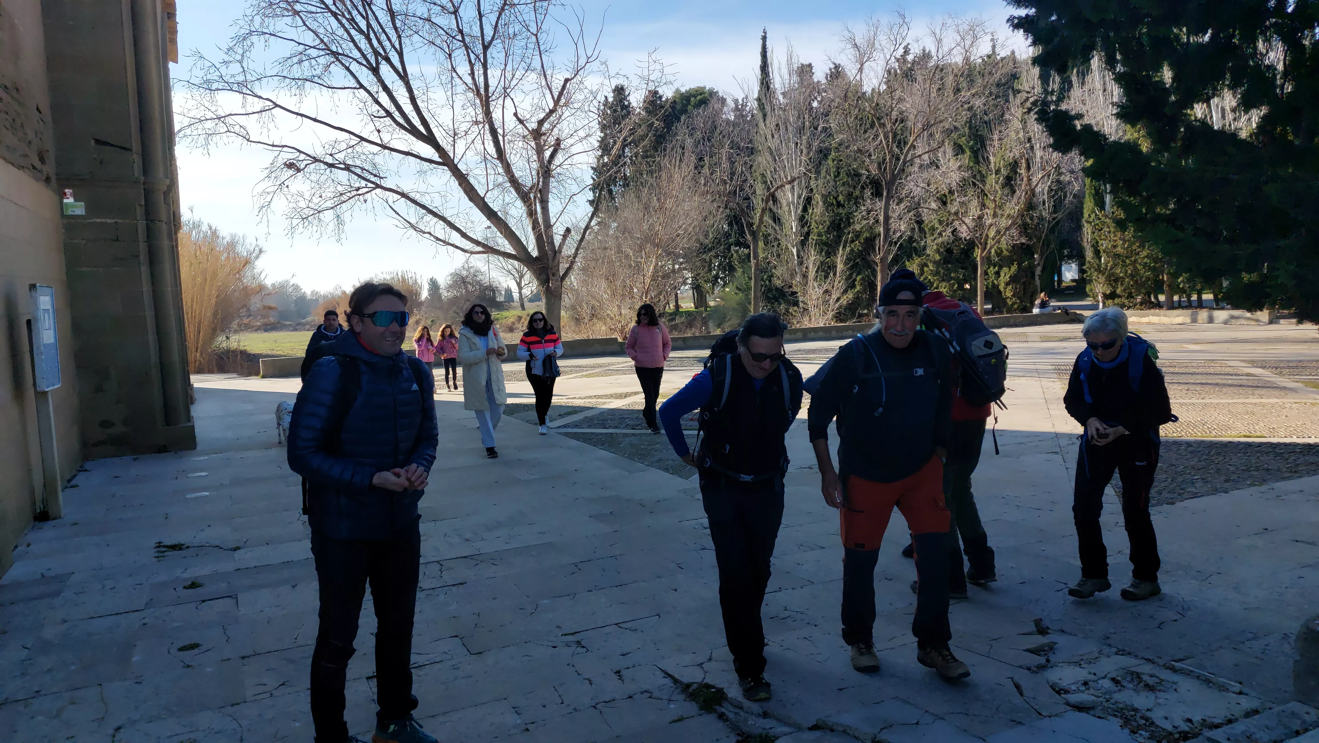 Participantes en el primer entreno para la Javierada