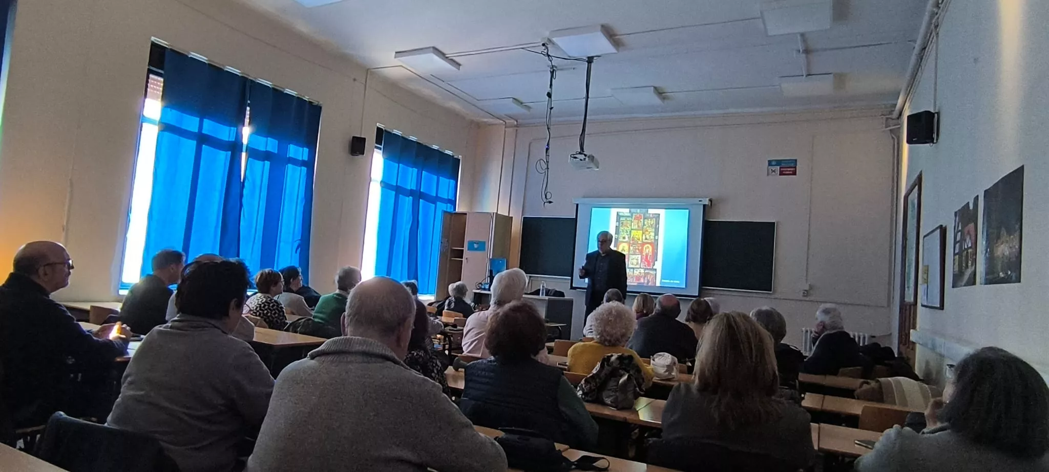 Curso de Patrimonio Emigrado de Antonio Naval Mas. Foto Joaquín Santafé