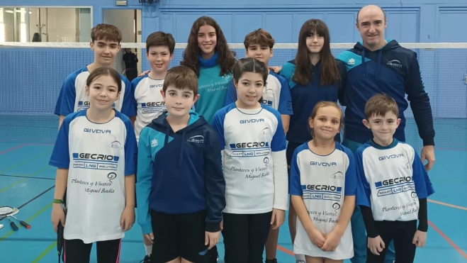 Jugadores del Club Bádminton Binéfar. Jugadores del Club Bádminton Binéfar.