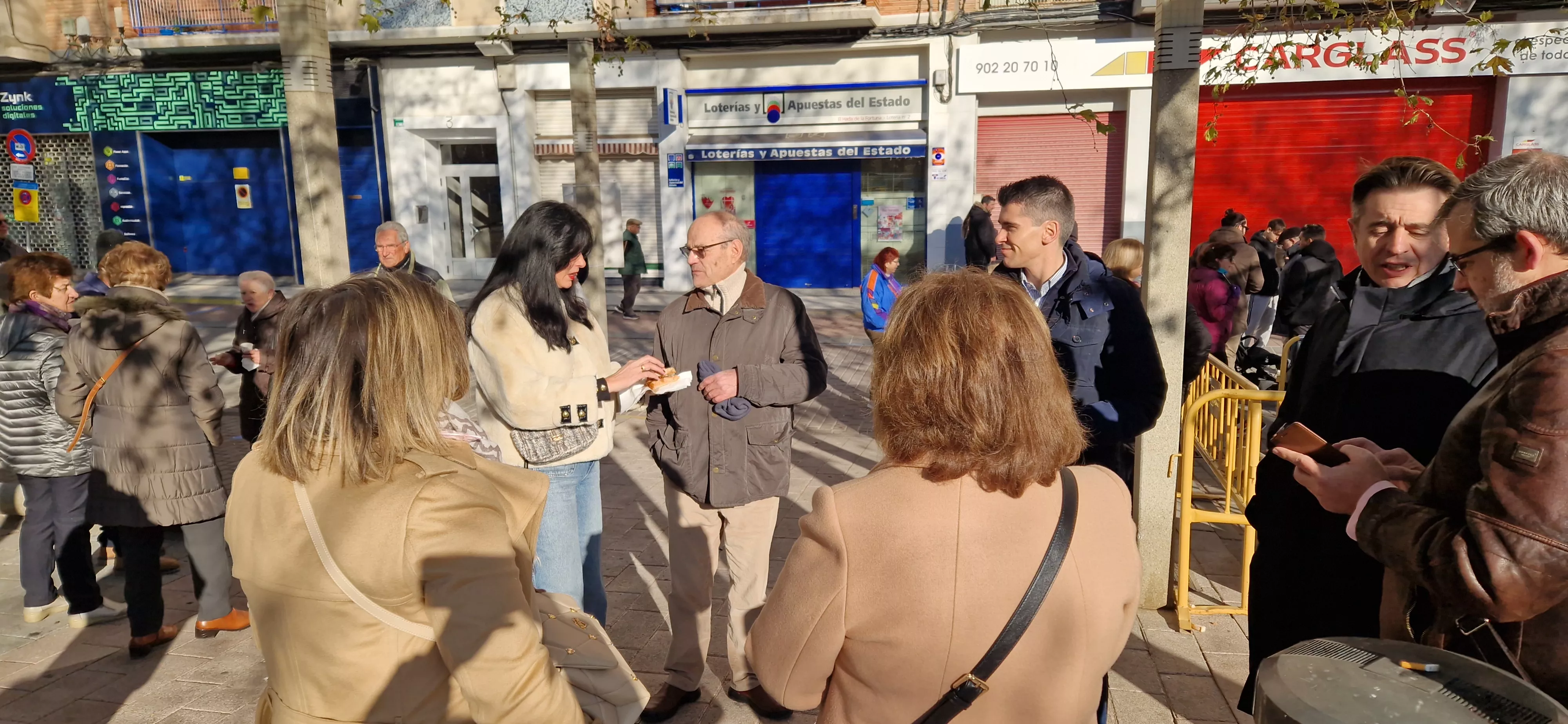 Almuerzo previo a la bendición de animales por San Antón. Foto Myriam Martínez 