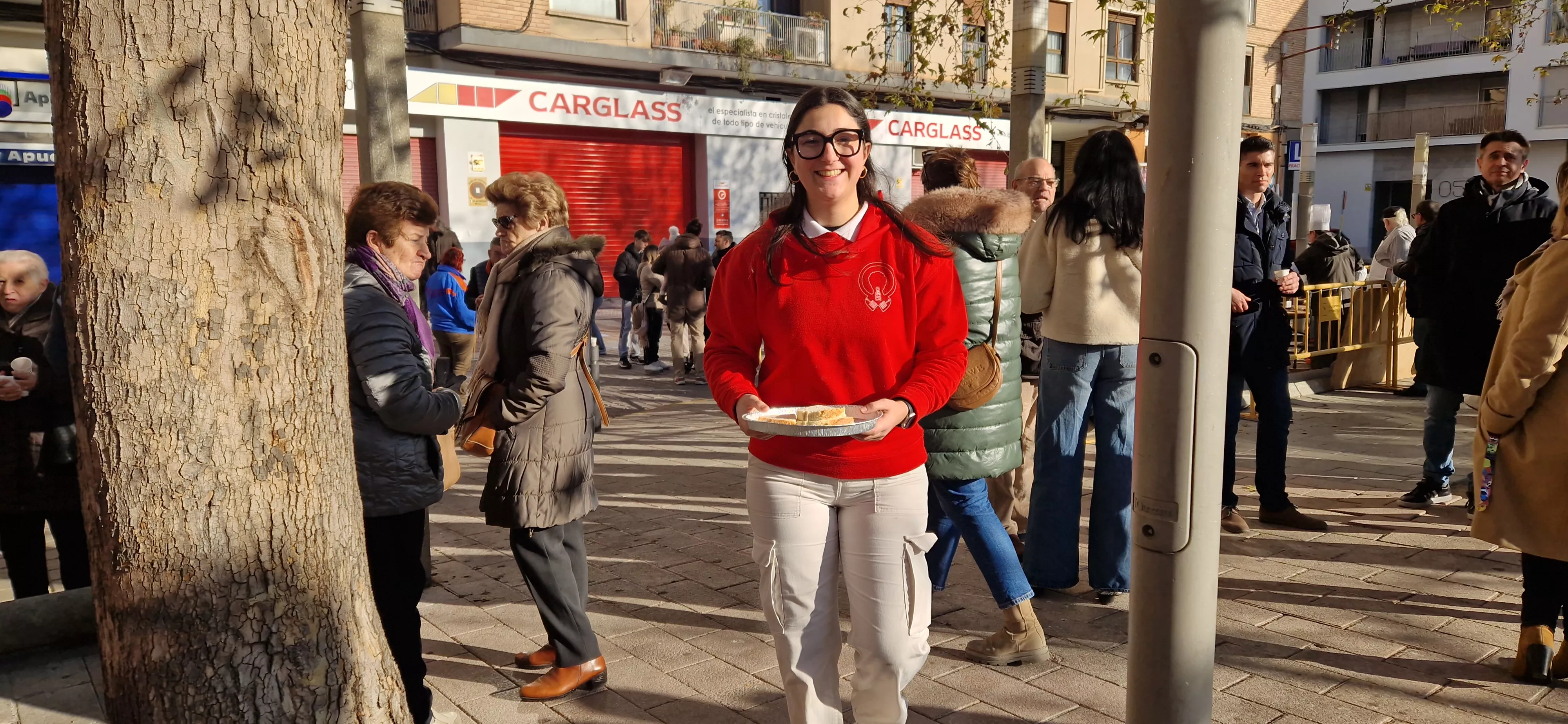 Almuerzo previo a la bendición de animales por San Antón. Foto Myriam Martínez 