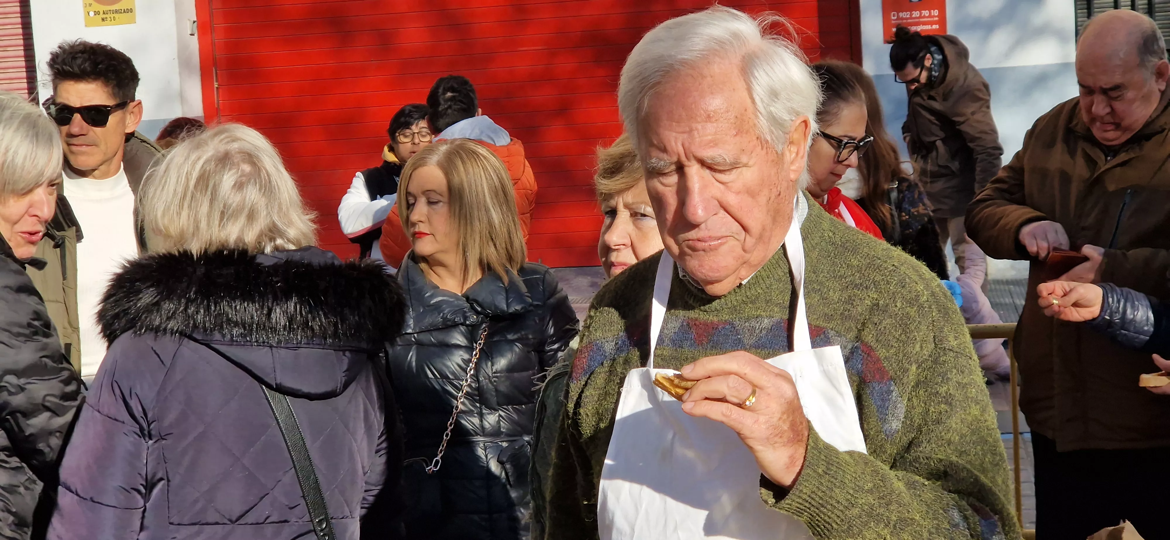 Almuerzo previo a la bendición de animales por San Antón. Foto Myriam Martínez 