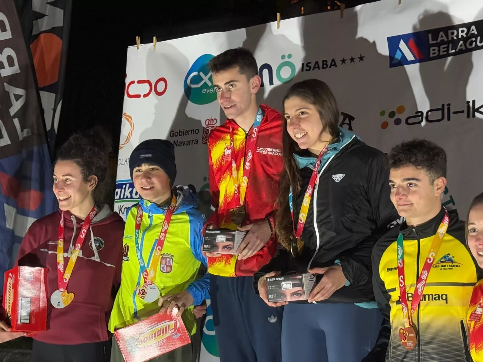 Álvaro Osanz, en lo más alto del podio de la categoría Promesa.