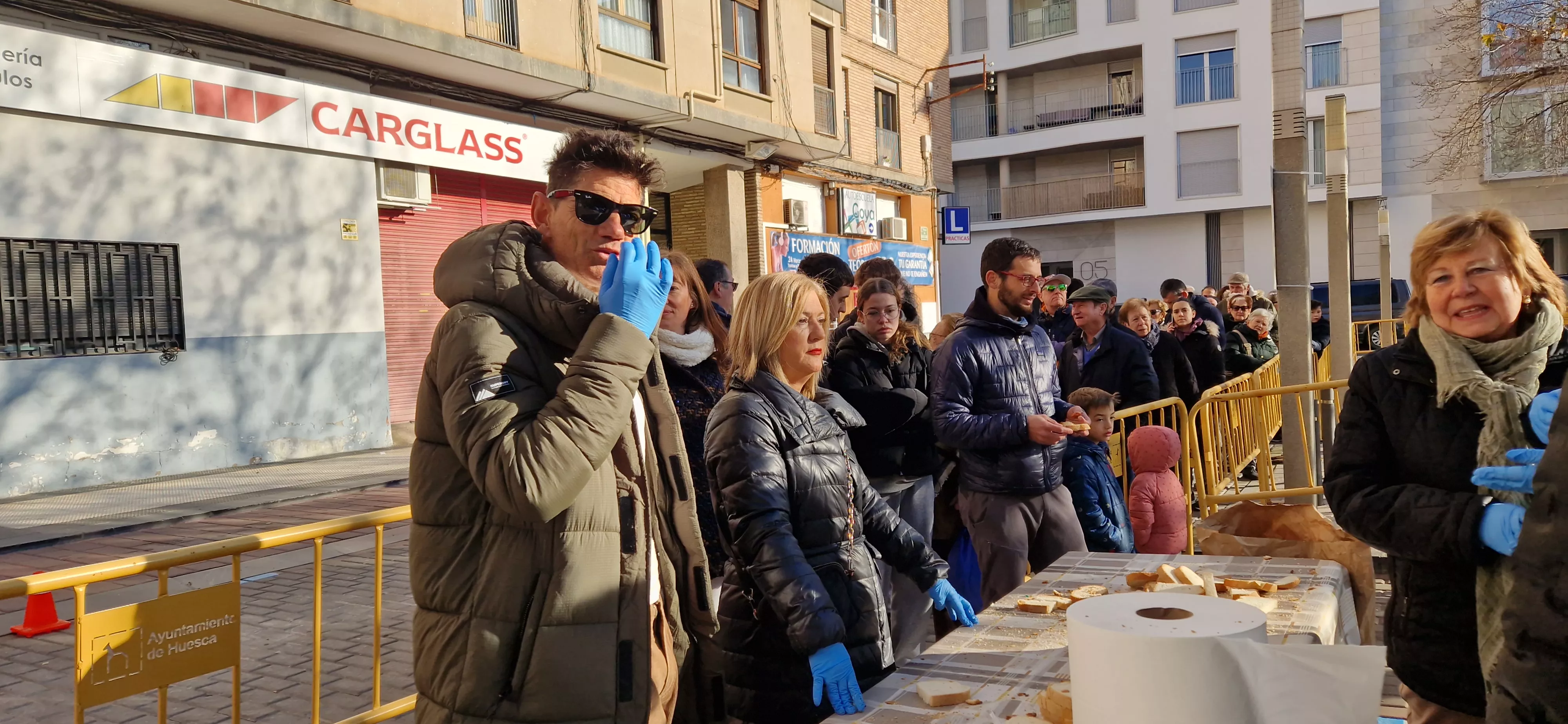 Almuerzo previo a la bendición de animales por San Antón. Foto Myriam Martínez 