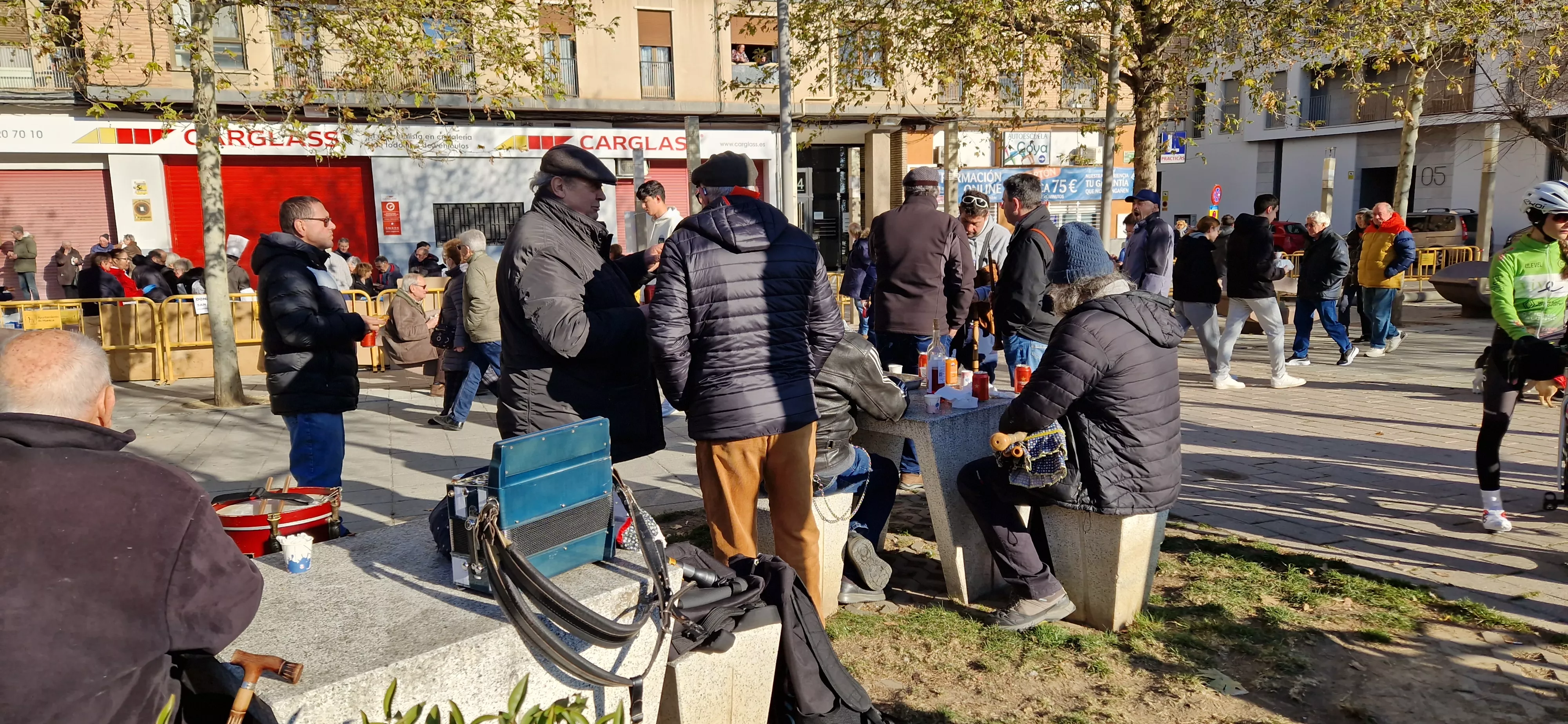 Almuerzo previo a la bendición de animales por San Antón. Foto Myriam Martínez 