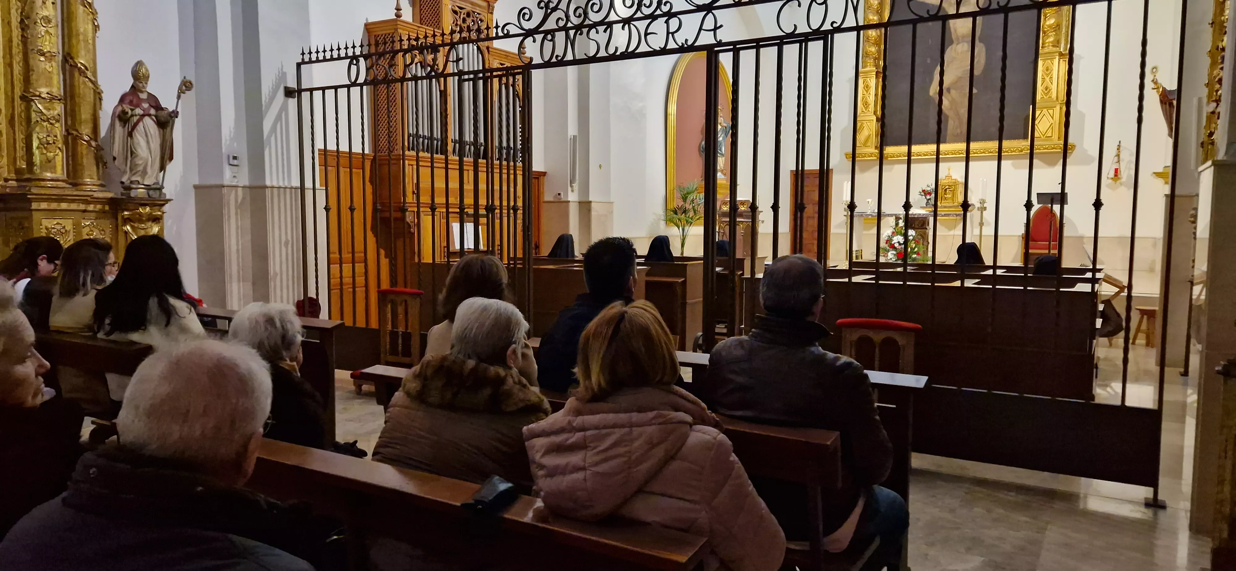 Misa en el convento de Santa Clara. Foto Myriam Martínez 