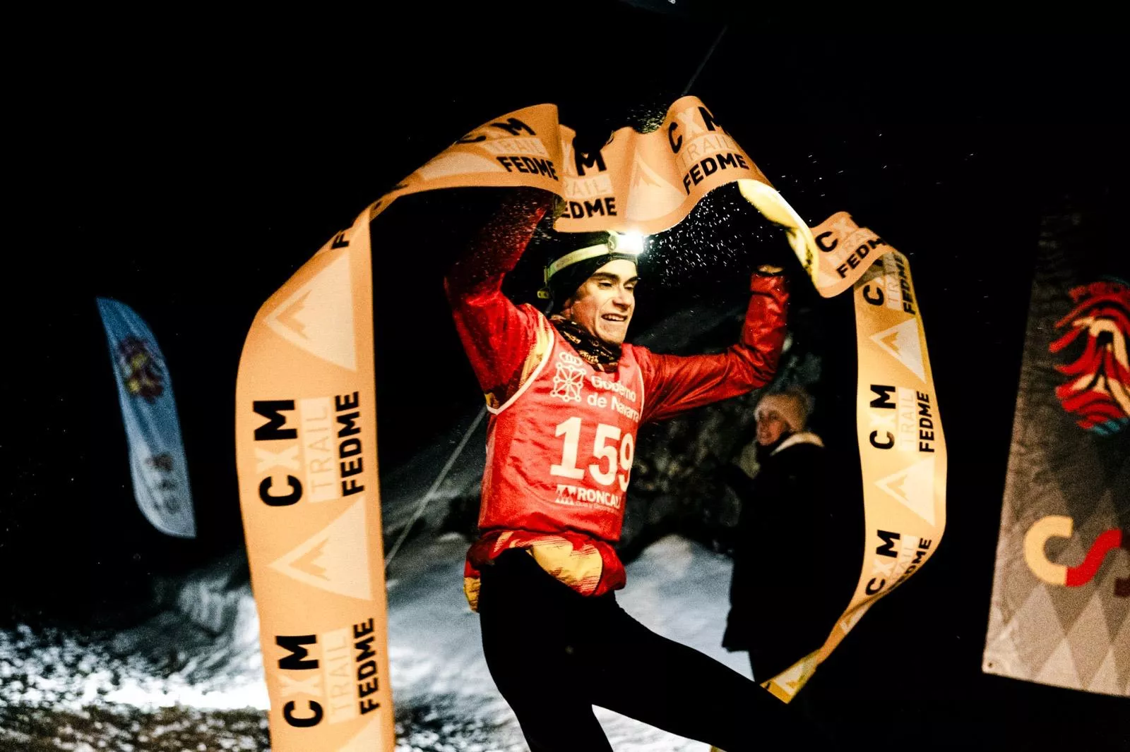 Álvaro Osanz, campeón de España se snowrunning