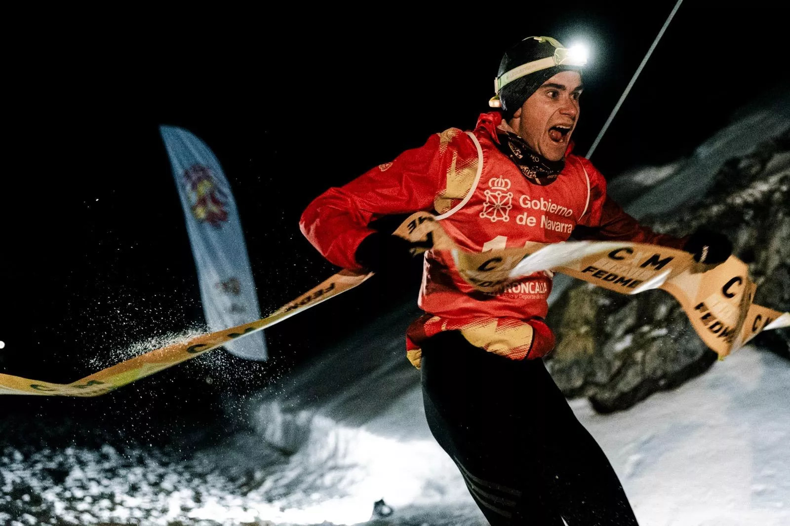 Álvaro Osanz, campeón de España se snowrunning