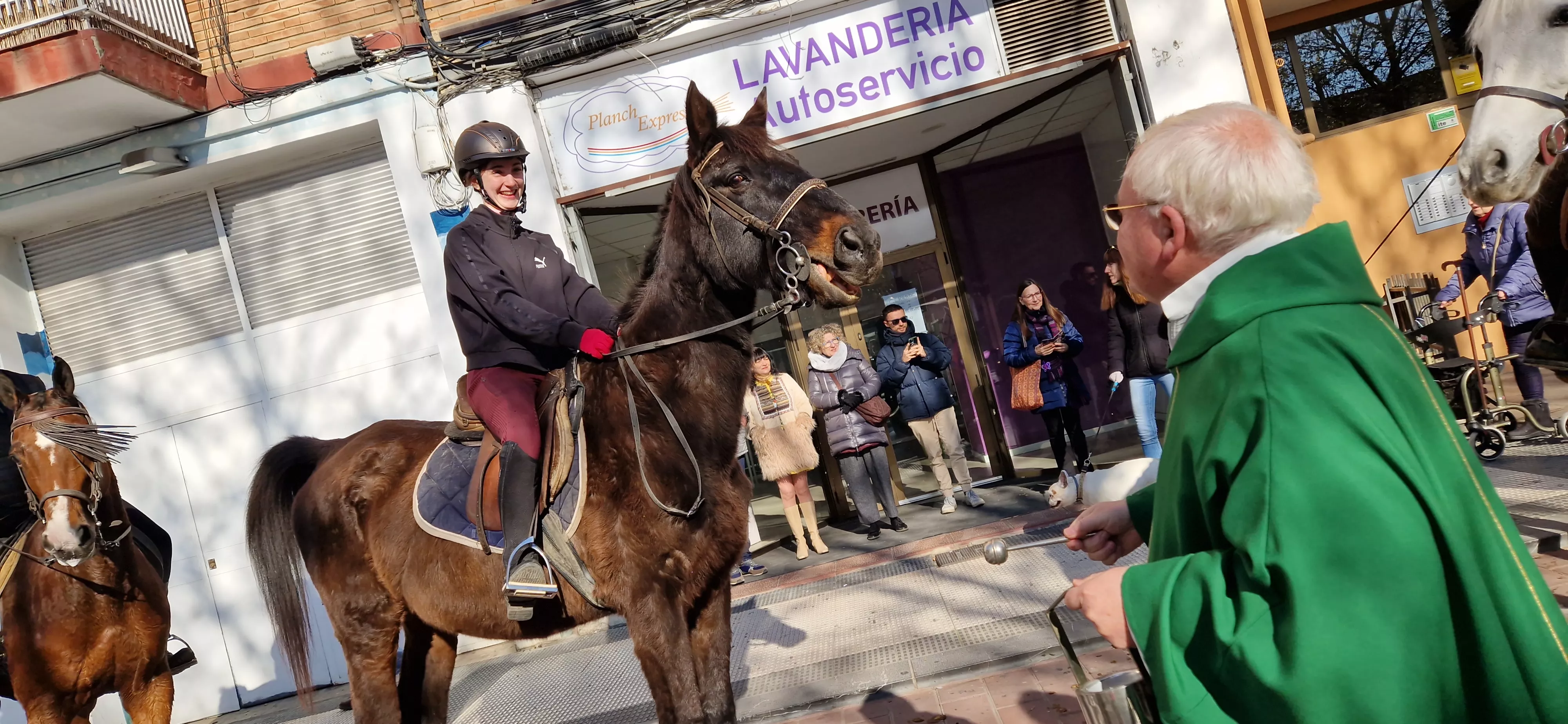 Bendición de animales por San Antón. Foto Myriam Martínez 