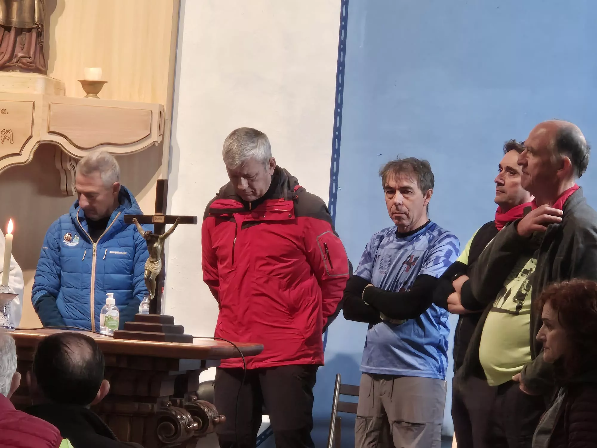 Participantes en el primer entreno para la Javierada. Foto Juanlu Herrero