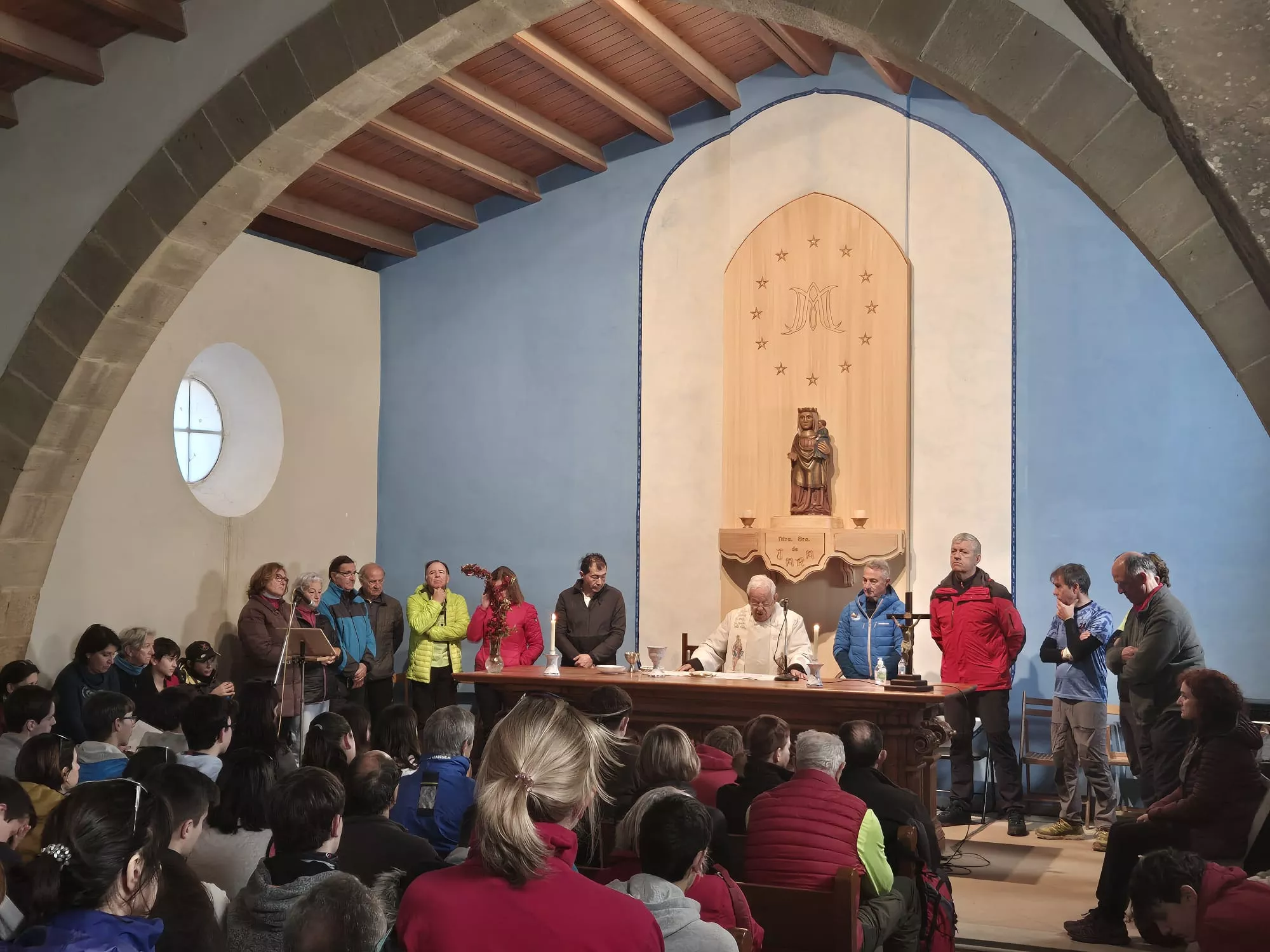 Participantes en el primer entreno para la Javierada. Foto Juanlu Herrero