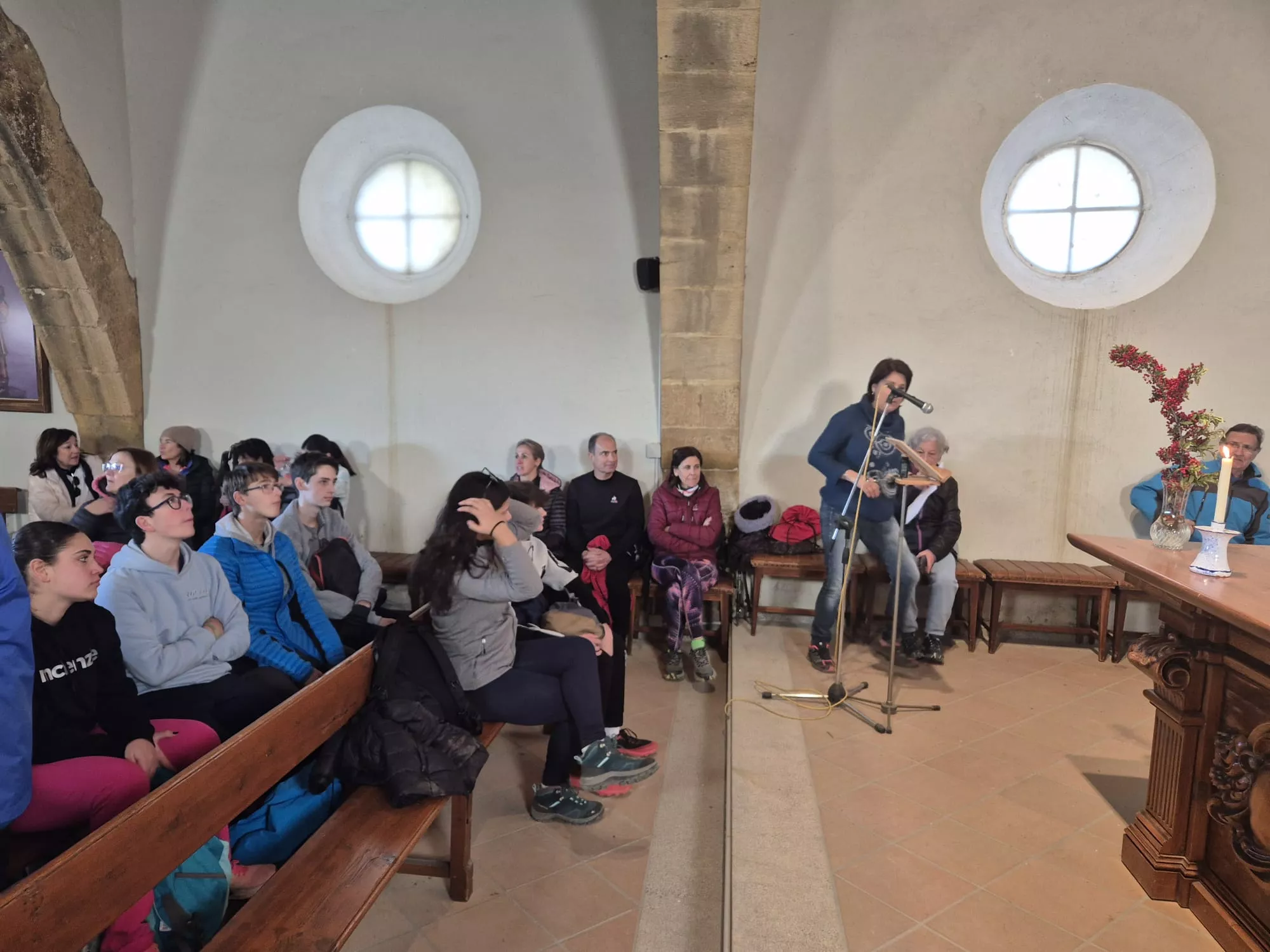 Participantes en el primer entreno para la Javierada. Foto Juanlu Herrero