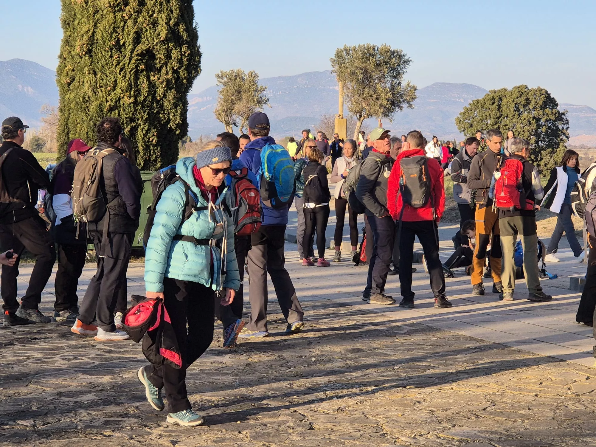 Participantes en el primer entreno para la Javierada. Foto Juanlu Herrero