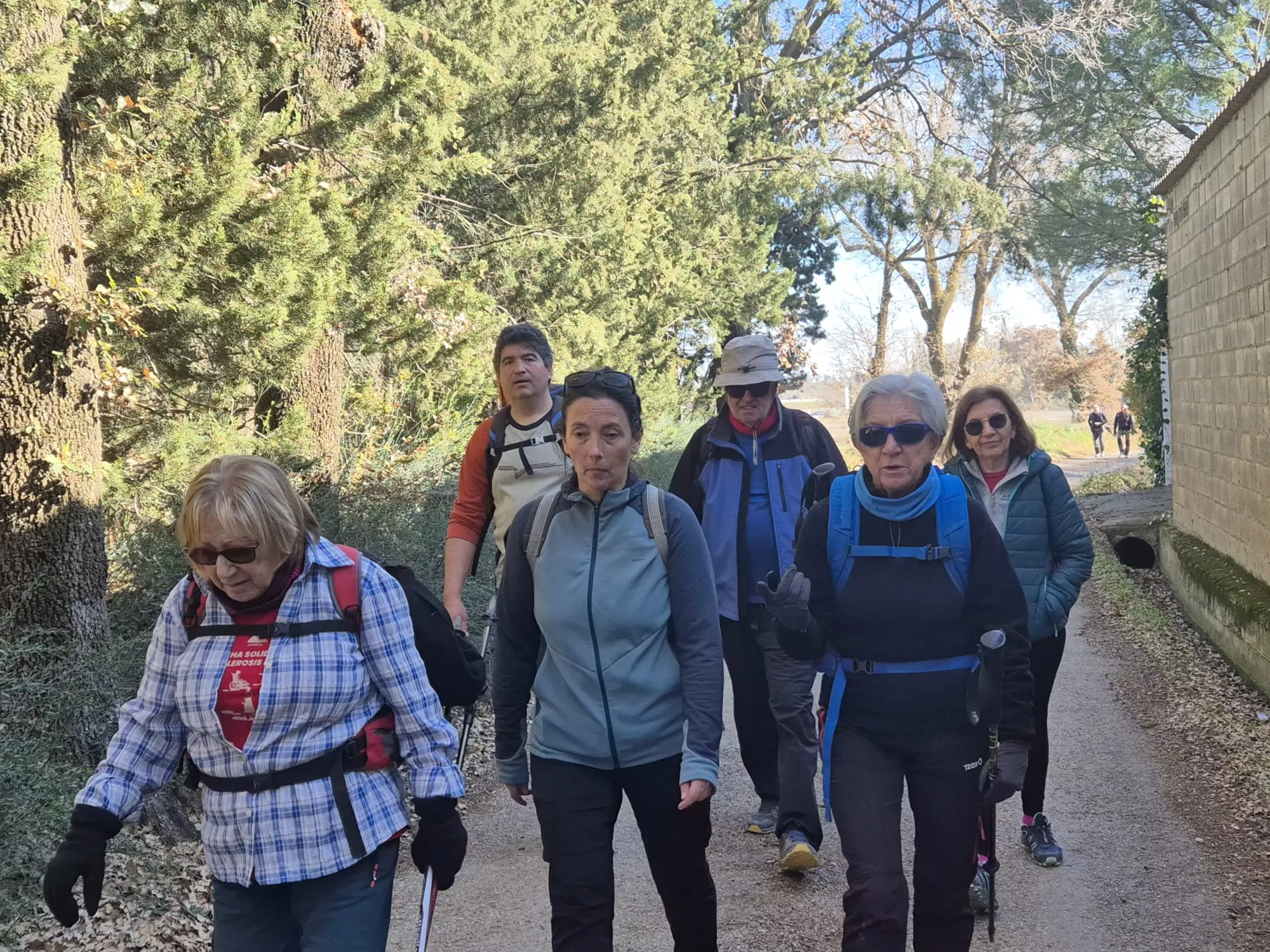 Participantes en el primer entreno para la Javierada. Foto Juanlu Herrero