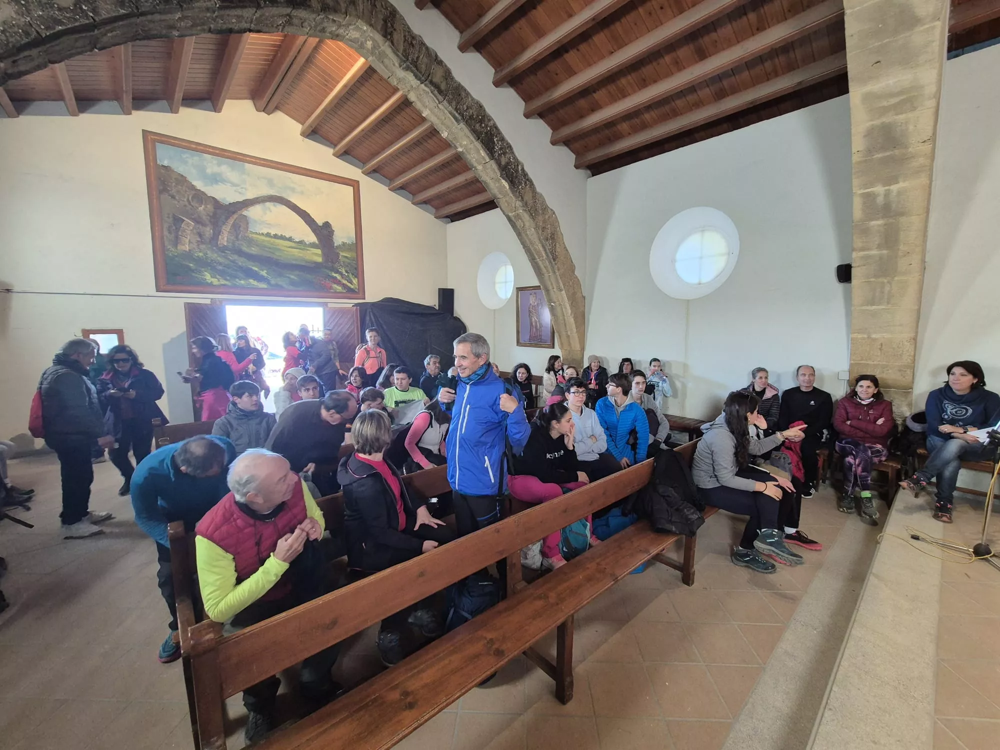 Participantes en el primer entreno para la Javierada. Foto Juanlu Herrero