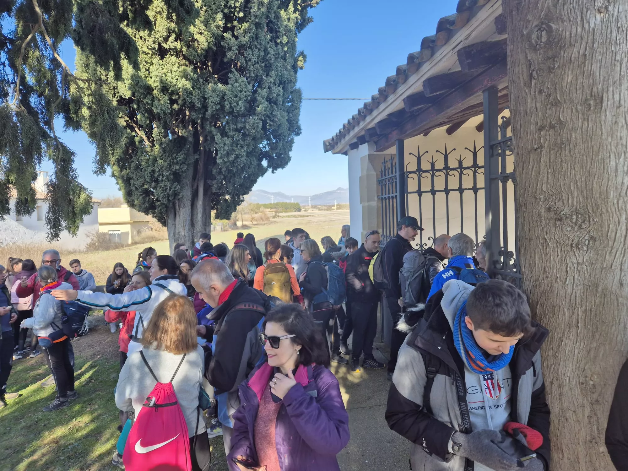 Participantes en el primer entreno para la Javierada. Foto Juanlu Herrero