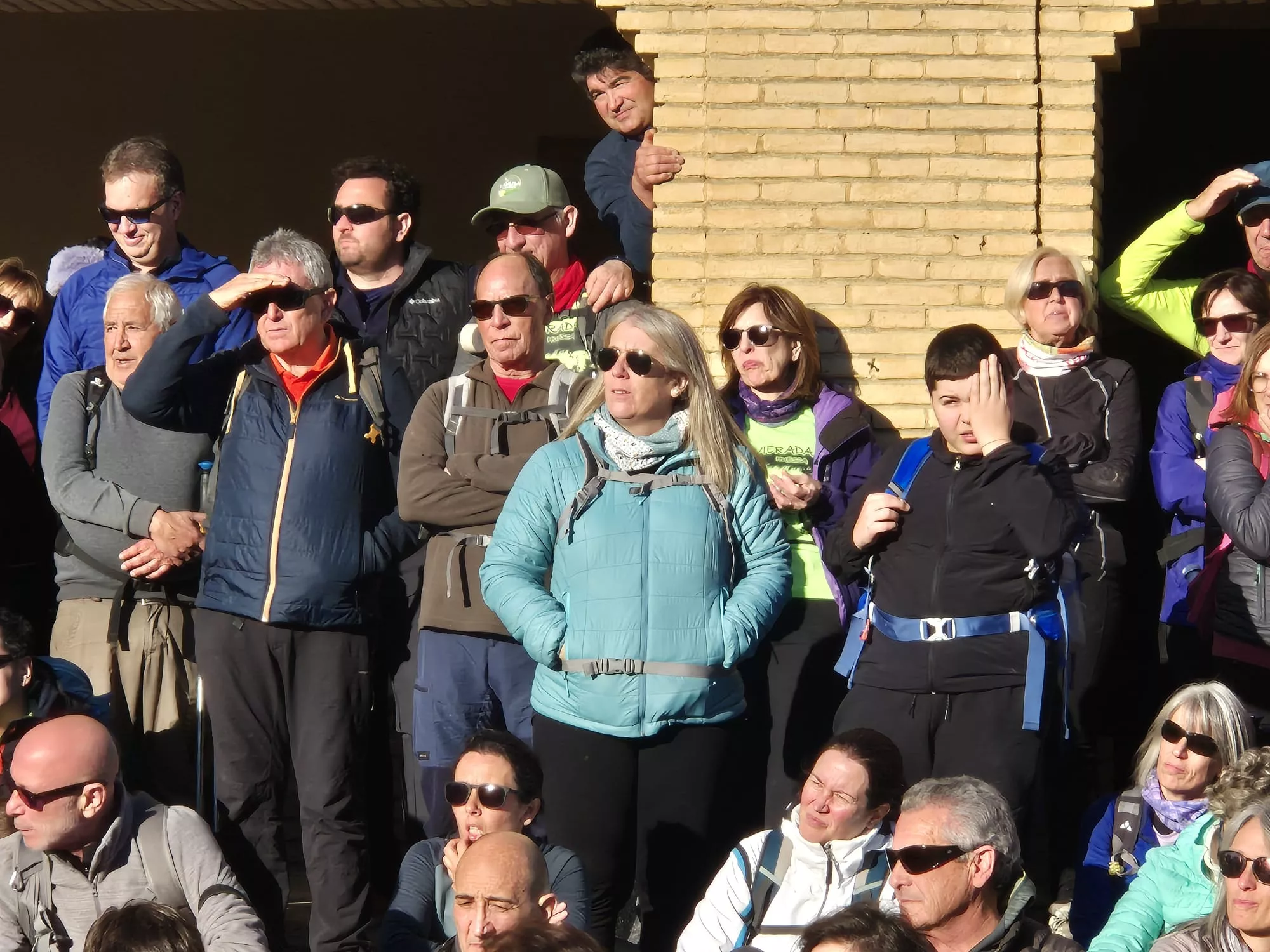 Participantes en el primer entreno para la Javierada. Foto Juanlu Herrero