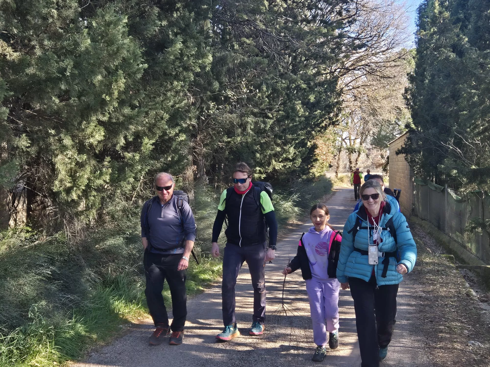 Participantes en el primer entreno para la Javierada. Foto Juanlu Herrero
