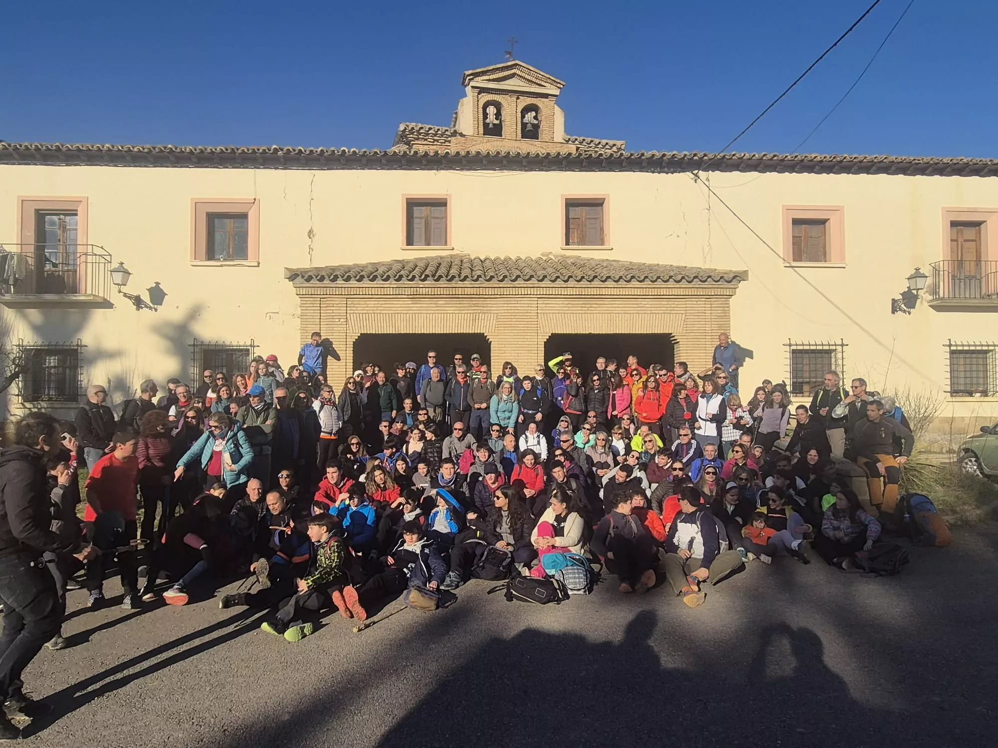 Participantes en el primer entreno para la Javierada. Foto Juanlu Herrero