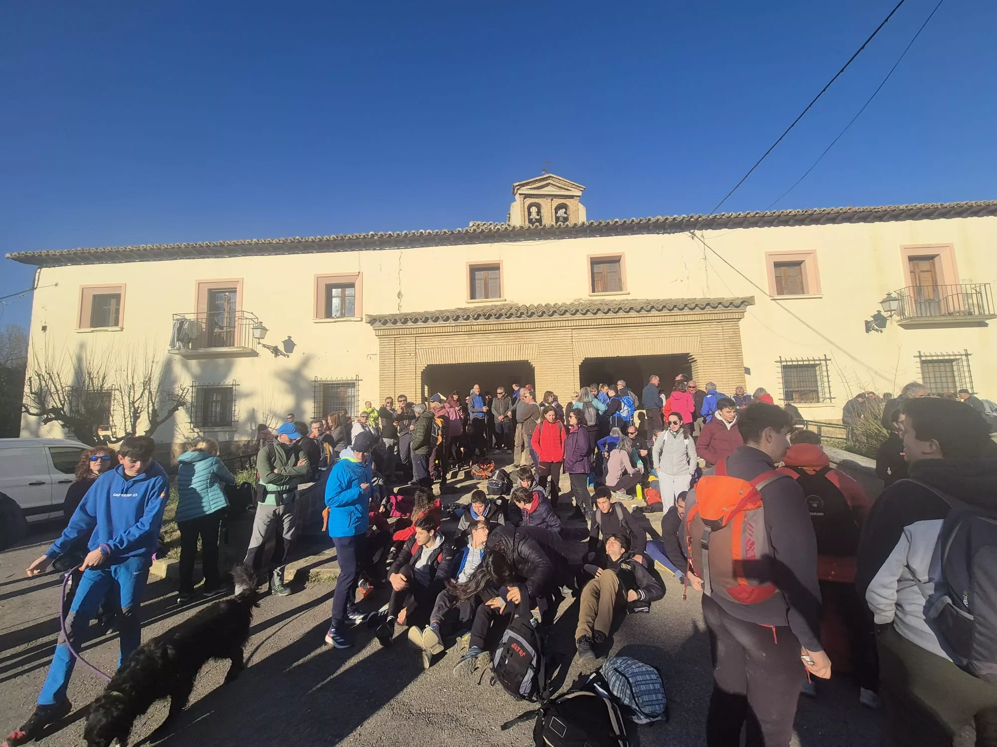 Participantes en el primer entreno para la Javierada. Foto Juanlu Herrero