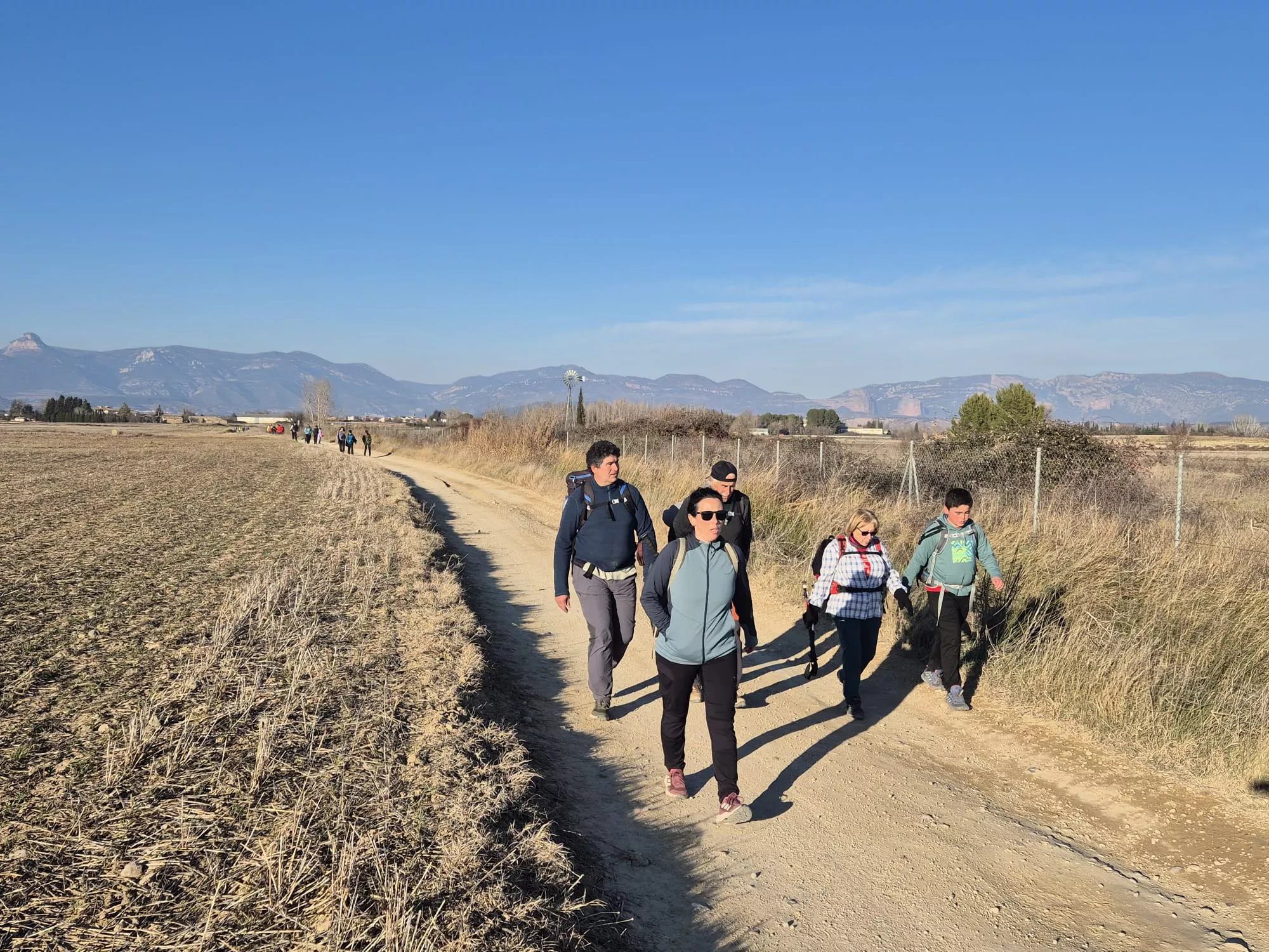 Participantes en el primer entreno para la Javierada. Foto Juanlu Herrero
