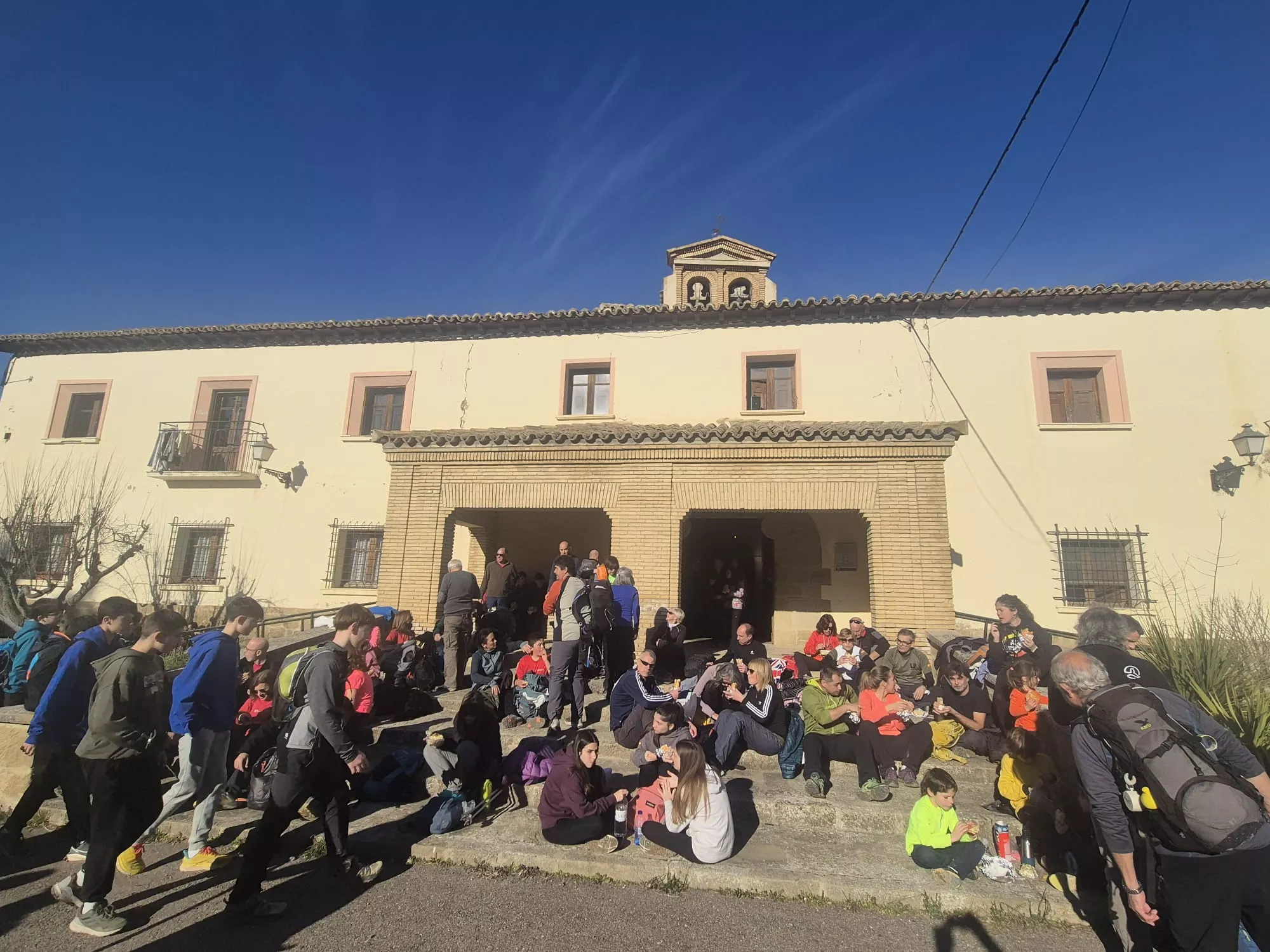 Participantes en el primer entreno para la Javierada. Foto Juanlu Herrero