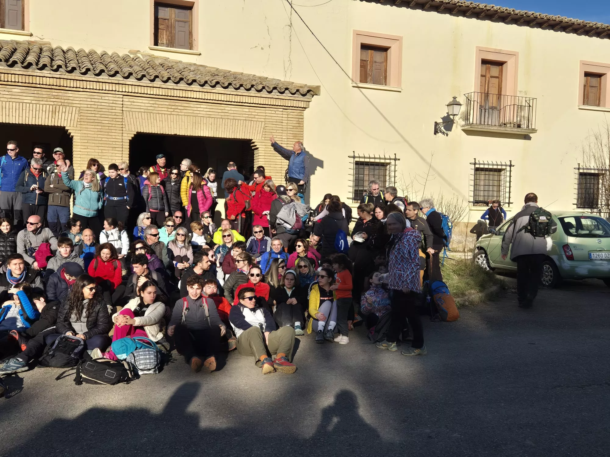 Participantes en el primer entreno para la Javierada. Foto Juanlu Herrero