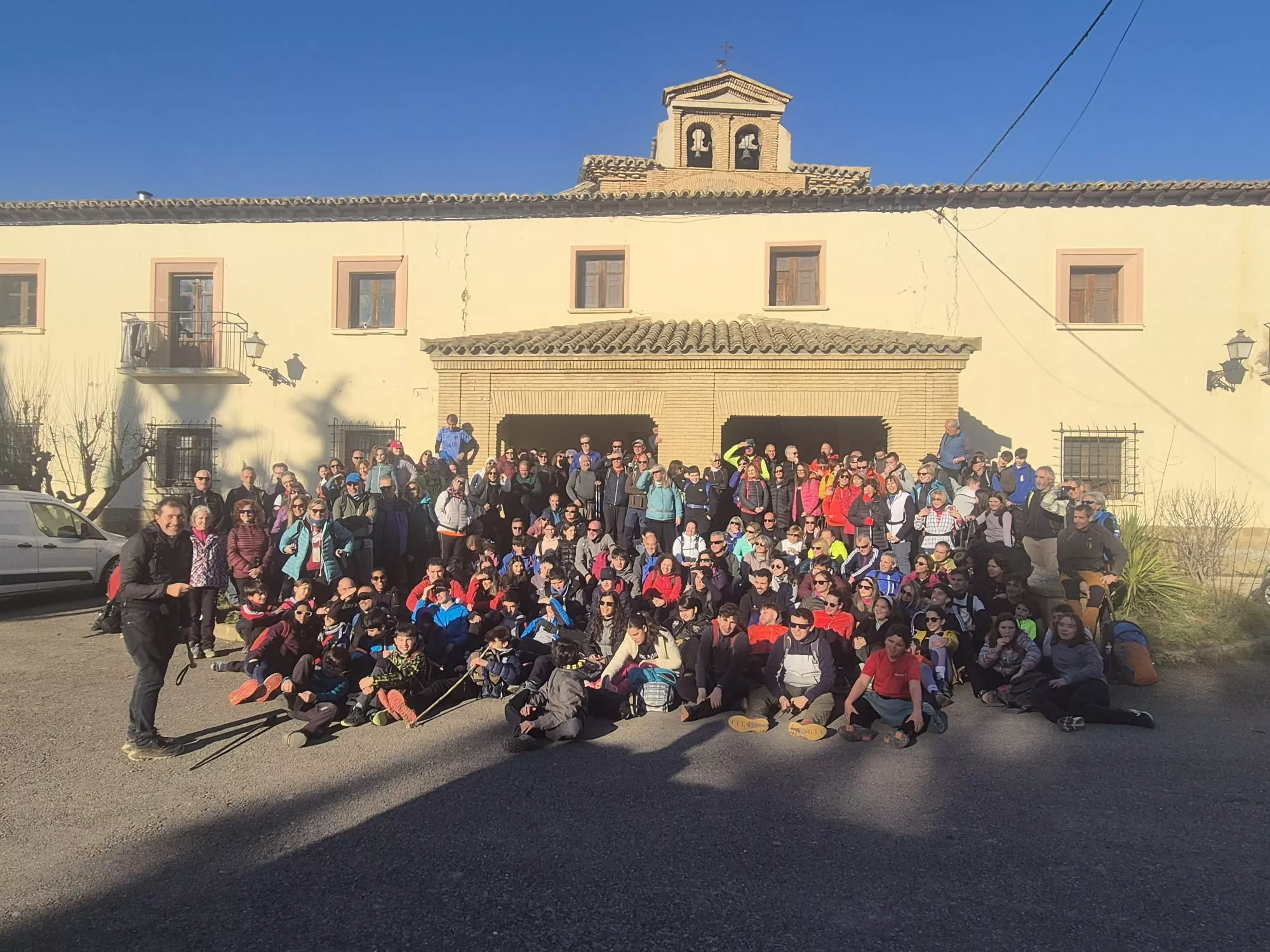 Participantes en el primer entreno para la Javierada. Foto Juanlu Herrero