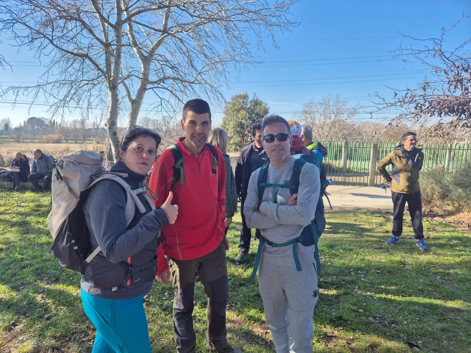 Participantes en el primer entreno para la Javierada. Foto Juanlu Herrero