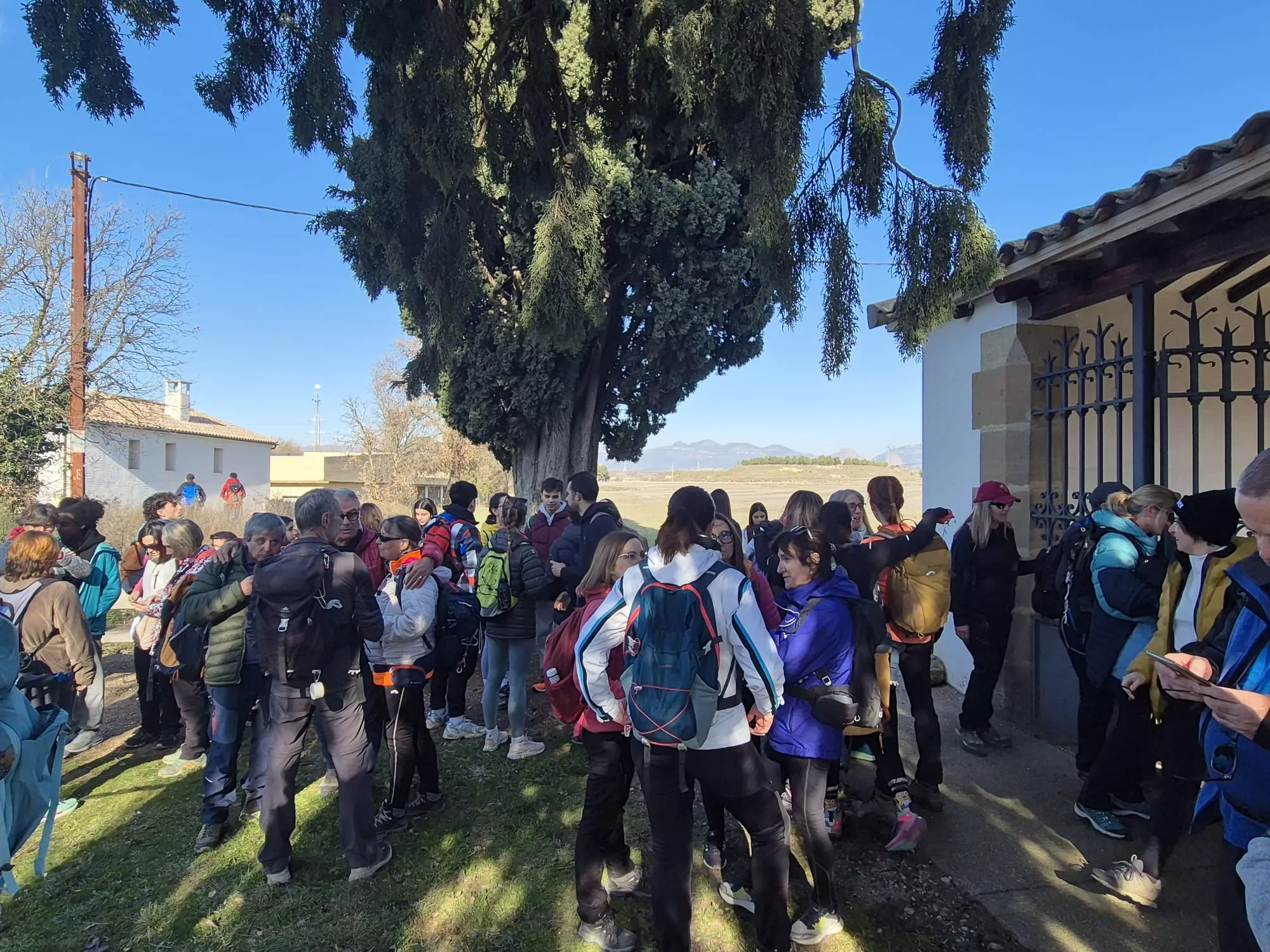 Participantes en el primer entreno para la Javierada. Foto Juanlu Herrero