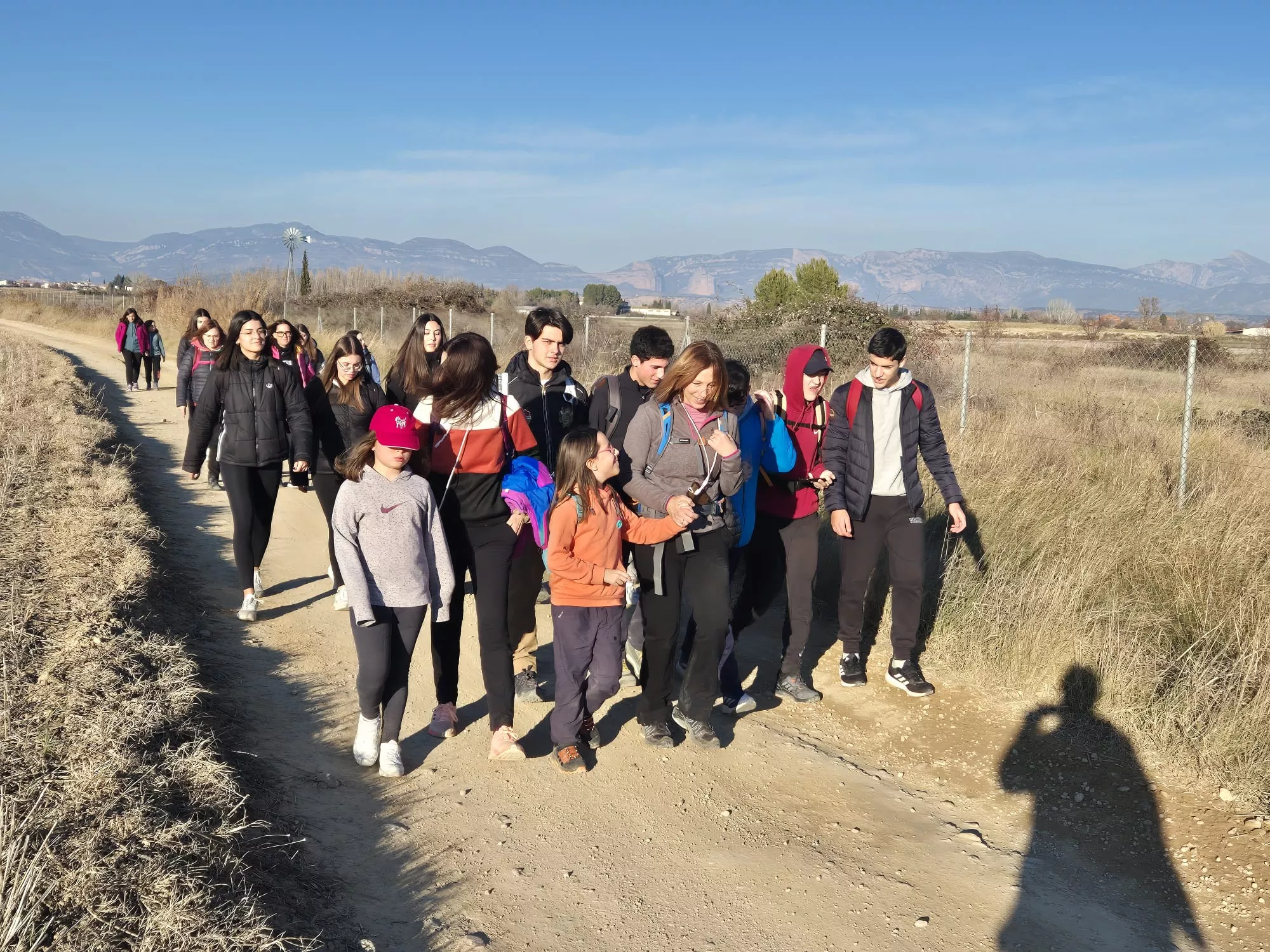 Participantes en el primer entreno para la Javierada. Foto Juanlu Herrero