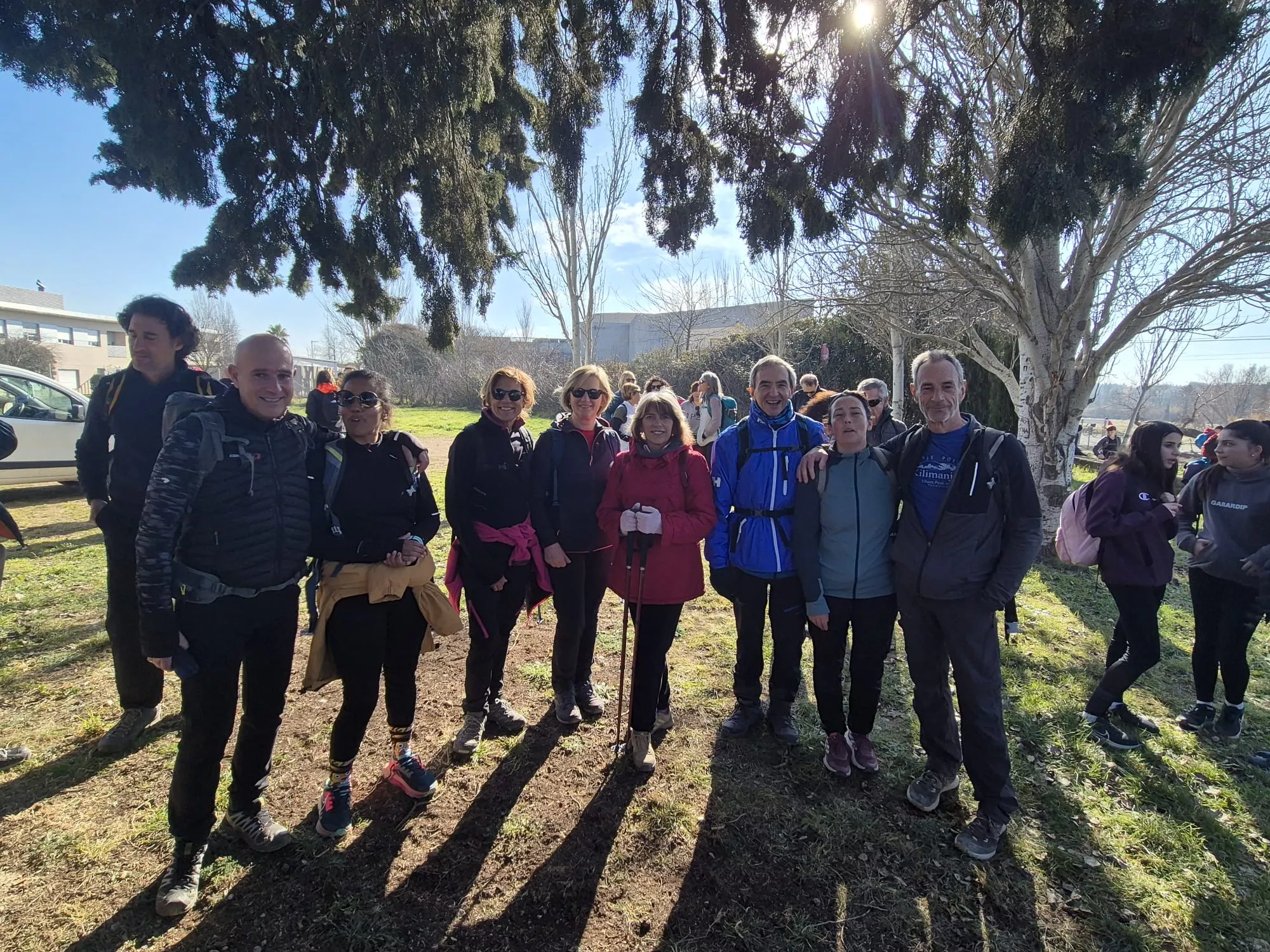 Participantes en el primer entreno para la Javierada. Foto Juanlu Herrero