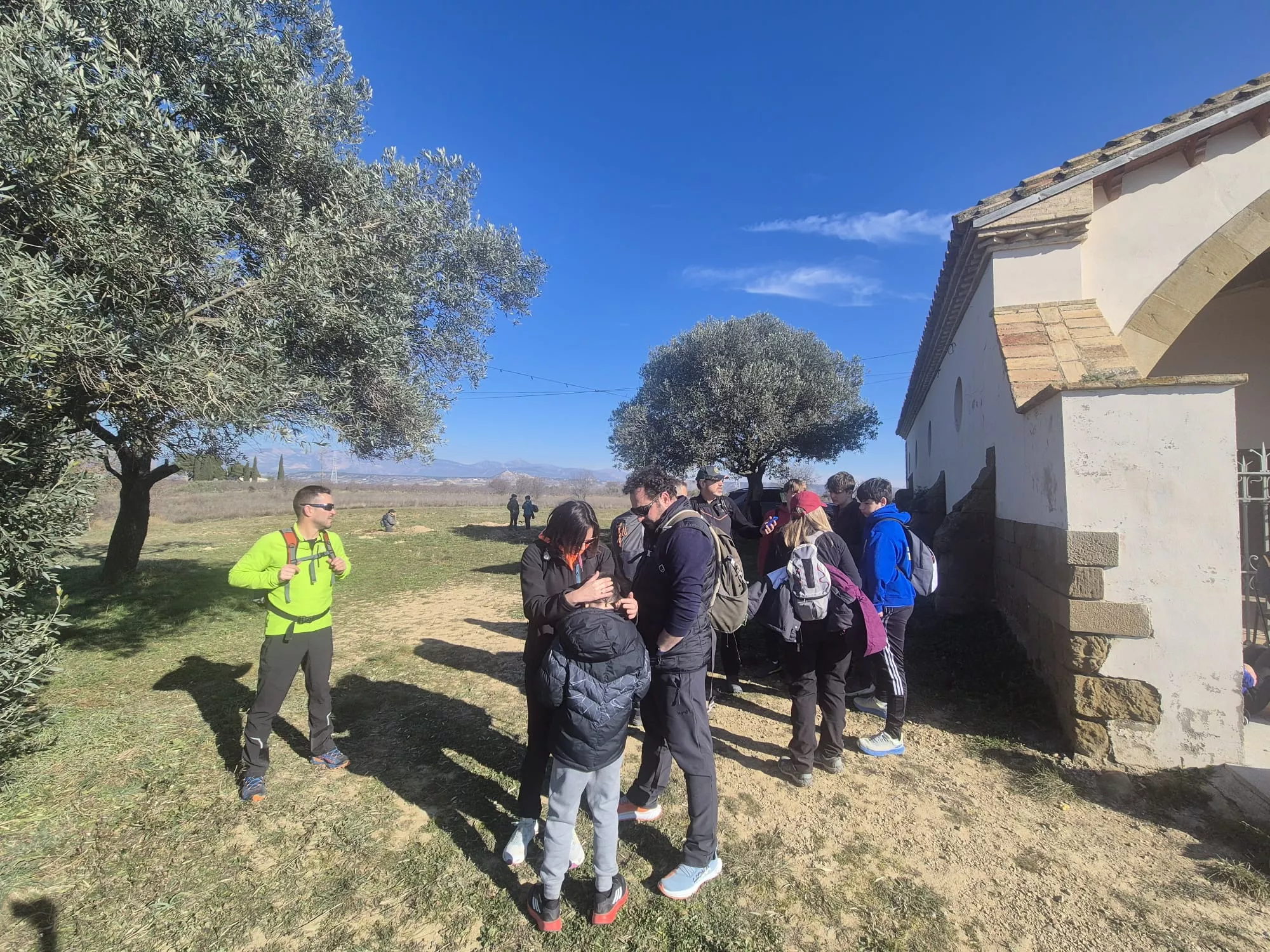 Participantes en el primer entreno para la Javierada. Foto Juanlu Herrero
