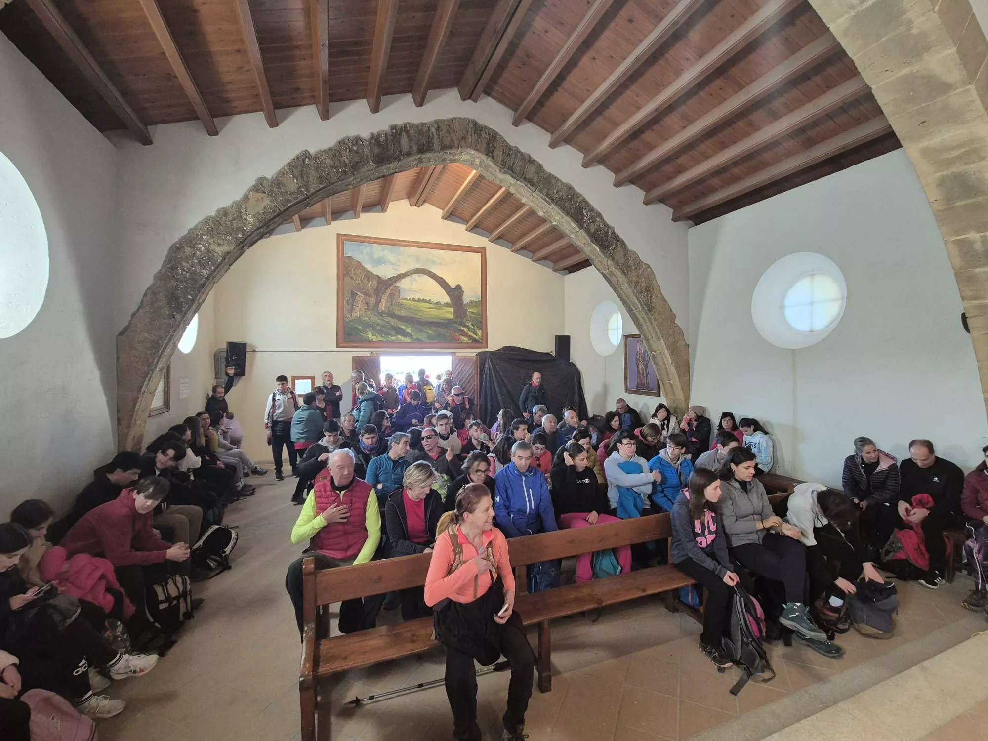 Participantes en el primer entreno para la Javierada. Foto Juanlu Herrero