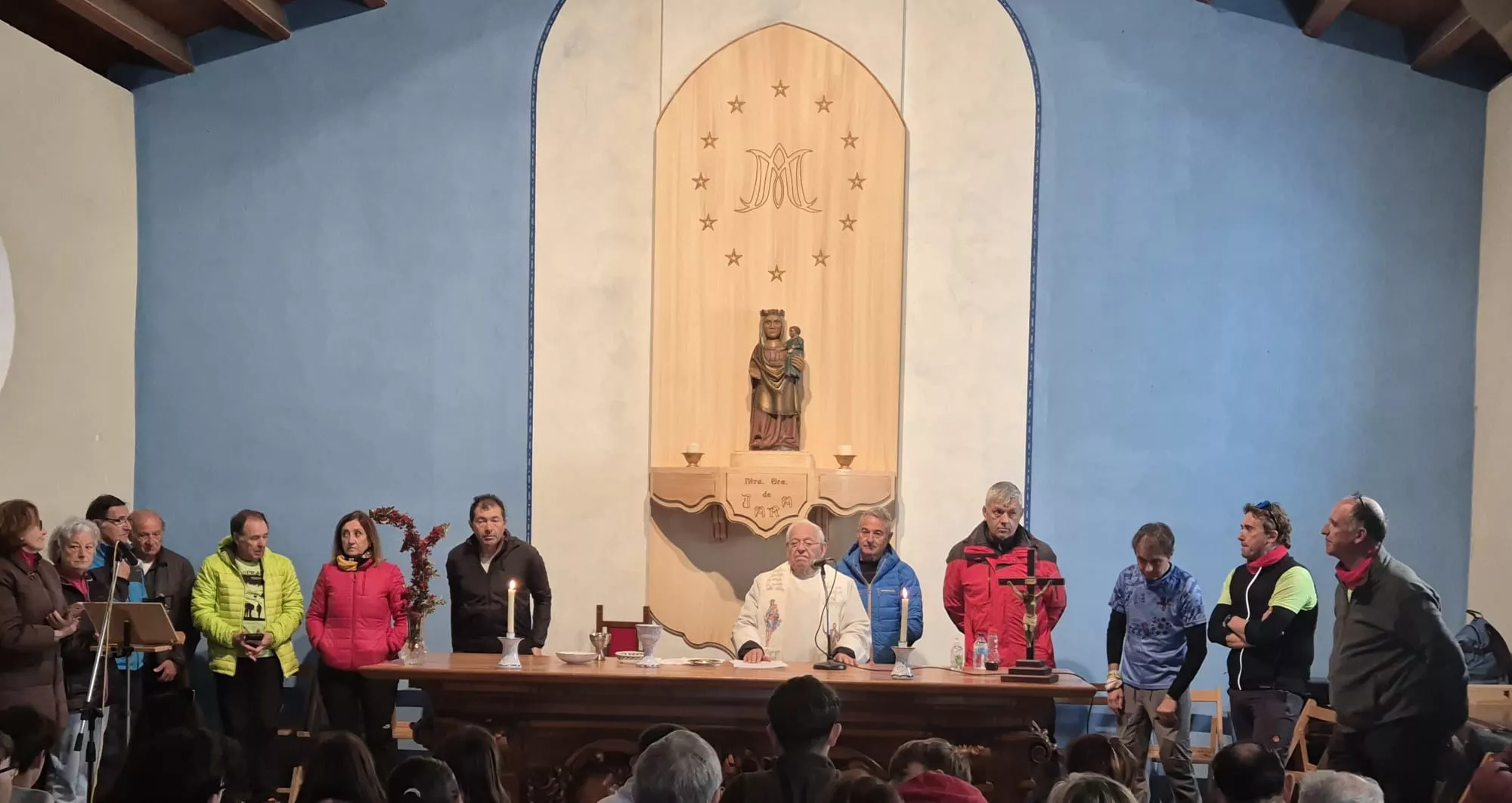 Participantes en el primer entreno para la Javierada. Foto Juanlu Herrero
