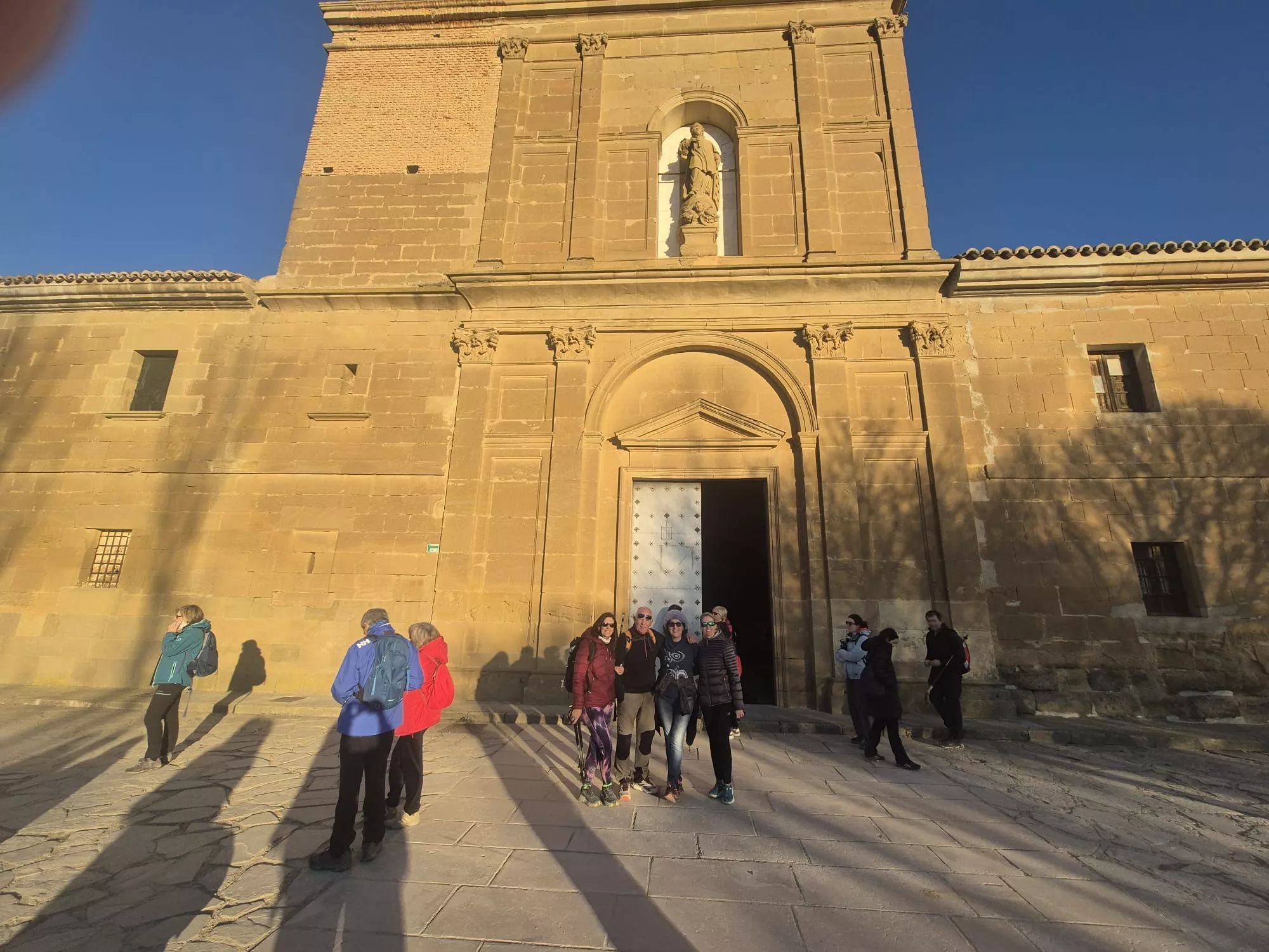 Participantes en el primer entreno para la Javierada. Foto Juanlu Herrero
