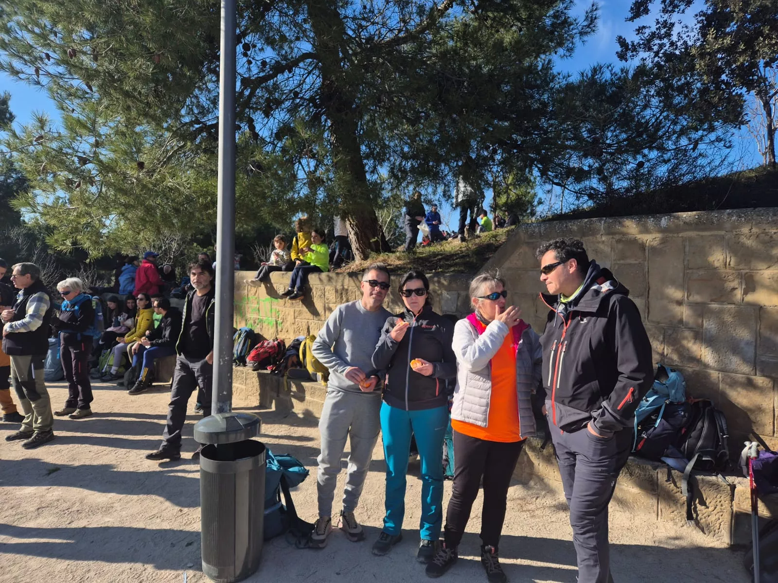 Participantes en el primer entreno para la Javierada. Foto Juanlu Herrero