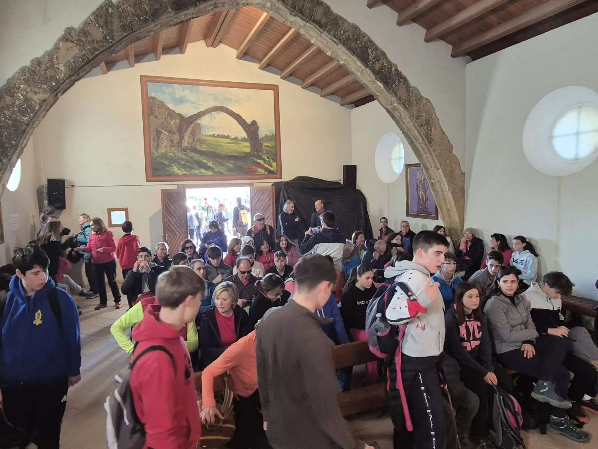 Participantes en el primer entreno para la Javierada. Foto Juanlu Herrero