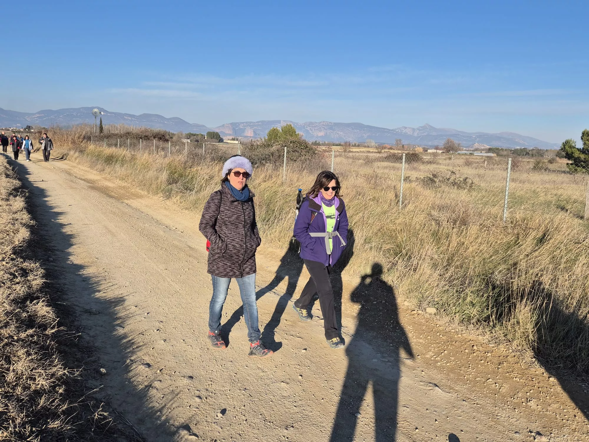 Participantes en el primer entreno para la Javierada. Foto Juanlu Herrero