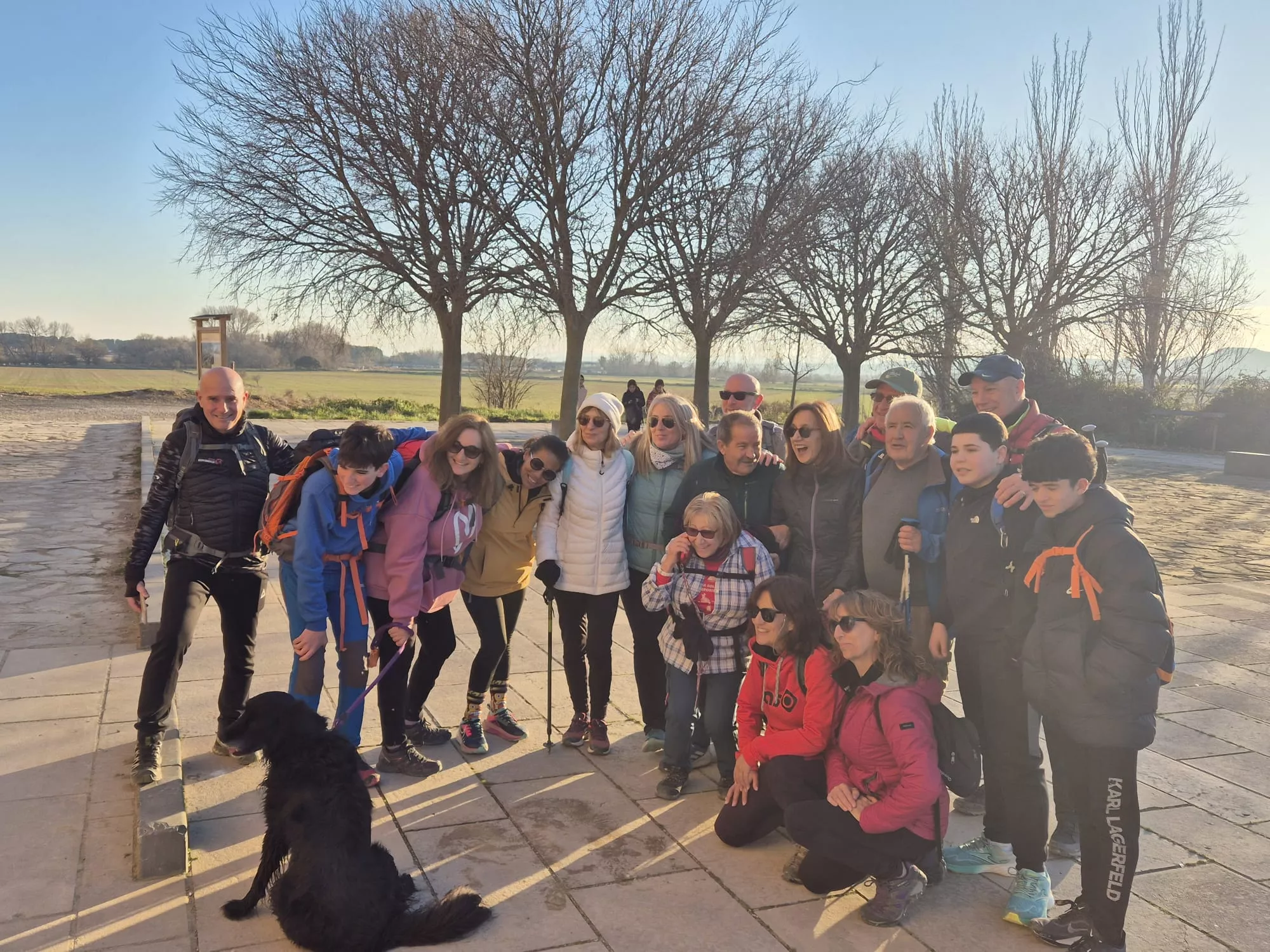 Participantes en el primer entreno para la Javierada. Foto Juanlu Herrero
