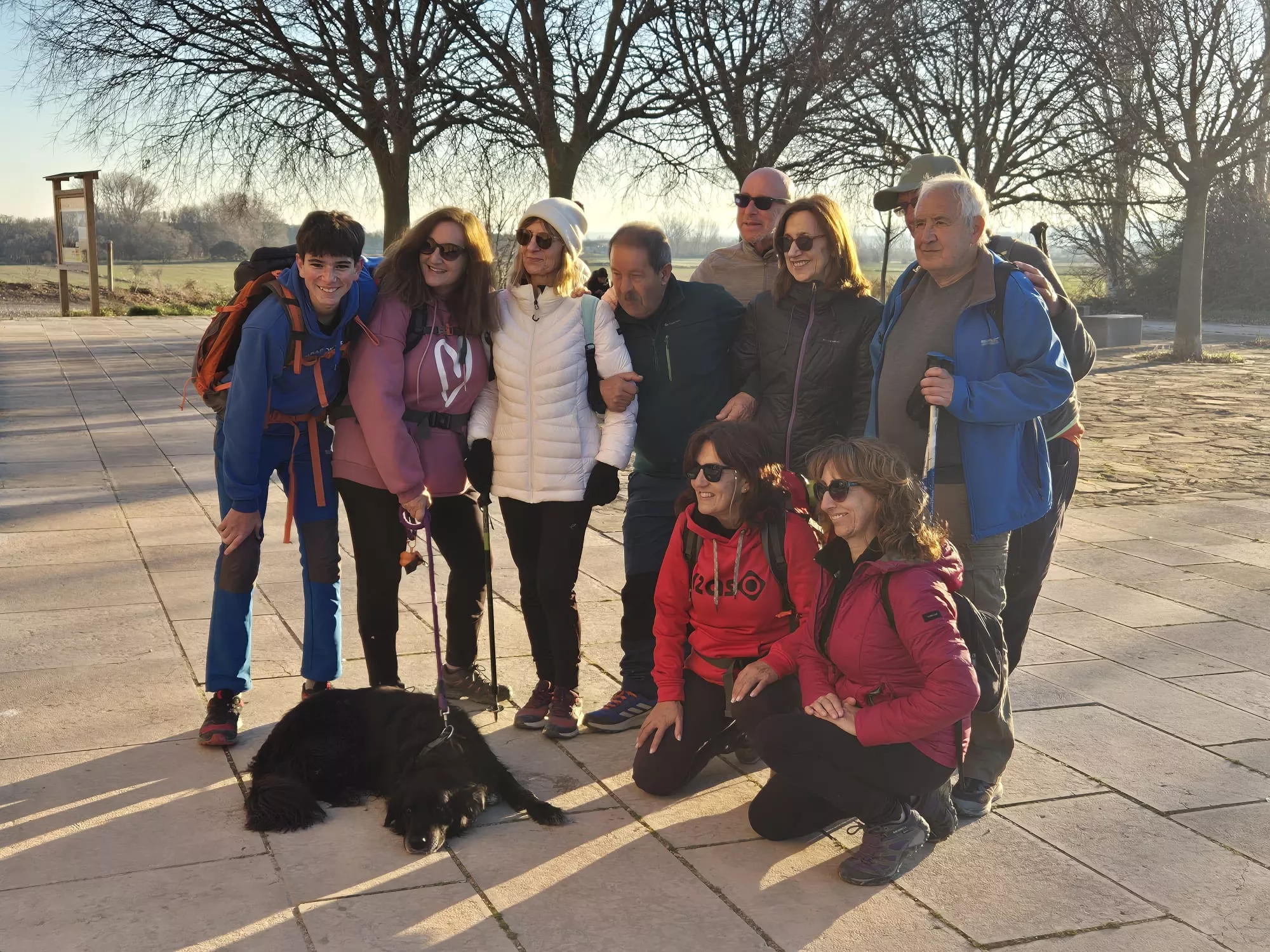 Participantes en el primer entreno para la Javierada. Foto Juanlu Herrero