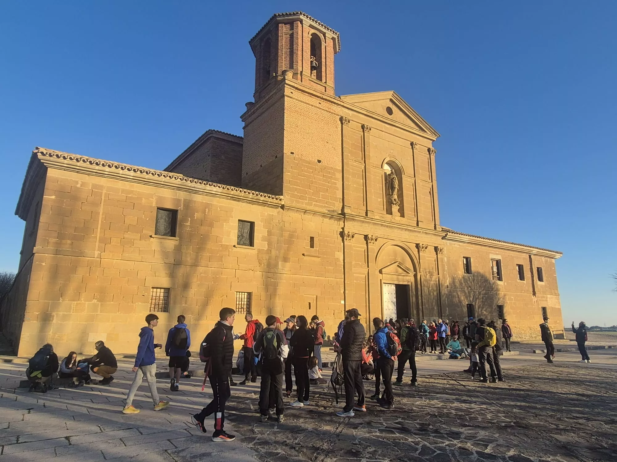 Participantes en el primer entreno para la Javierada. Foto Juanlu Herrero