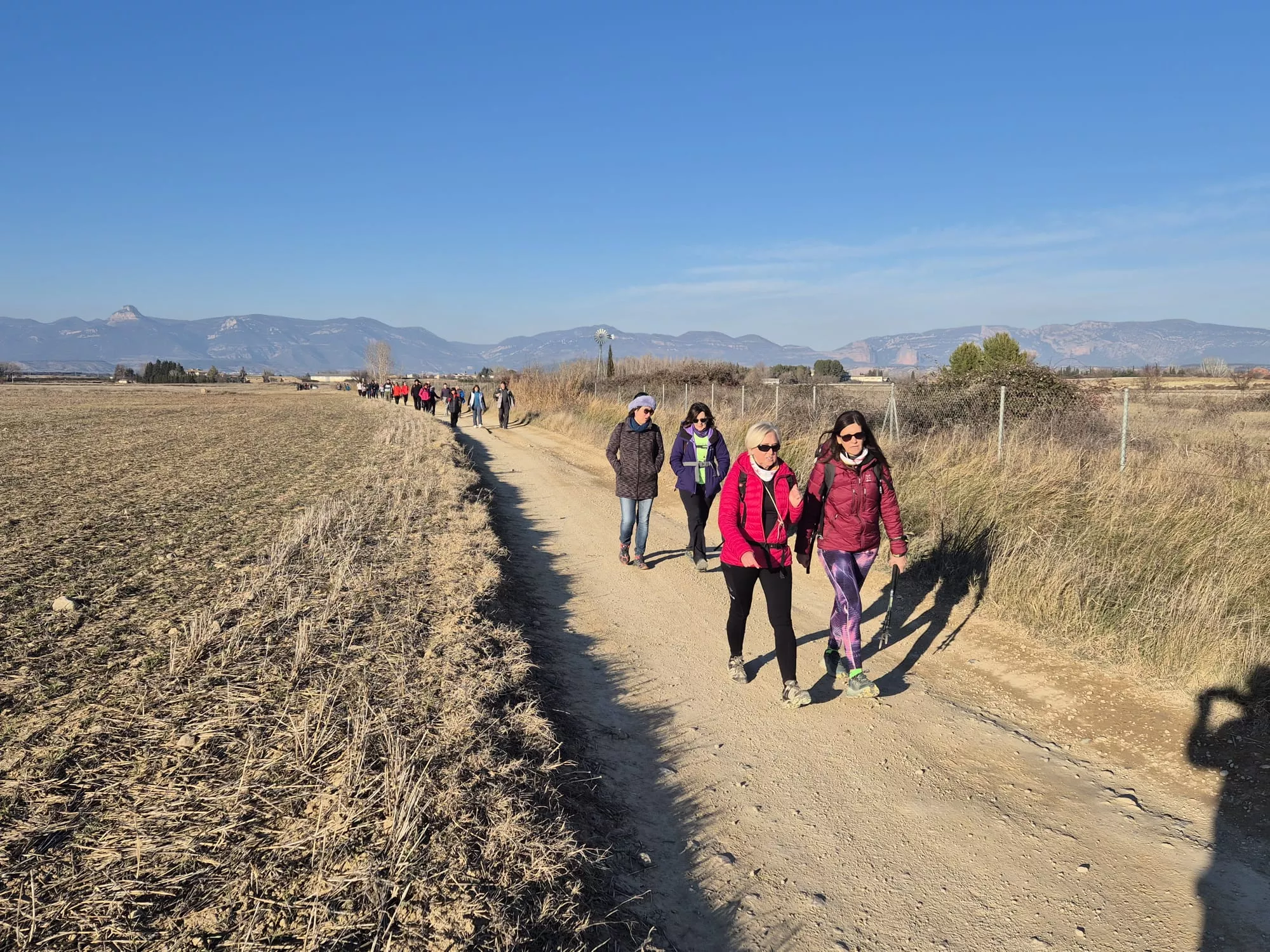Participantes en el primer entreno para la Javierada. Foto Juanlu Herrero