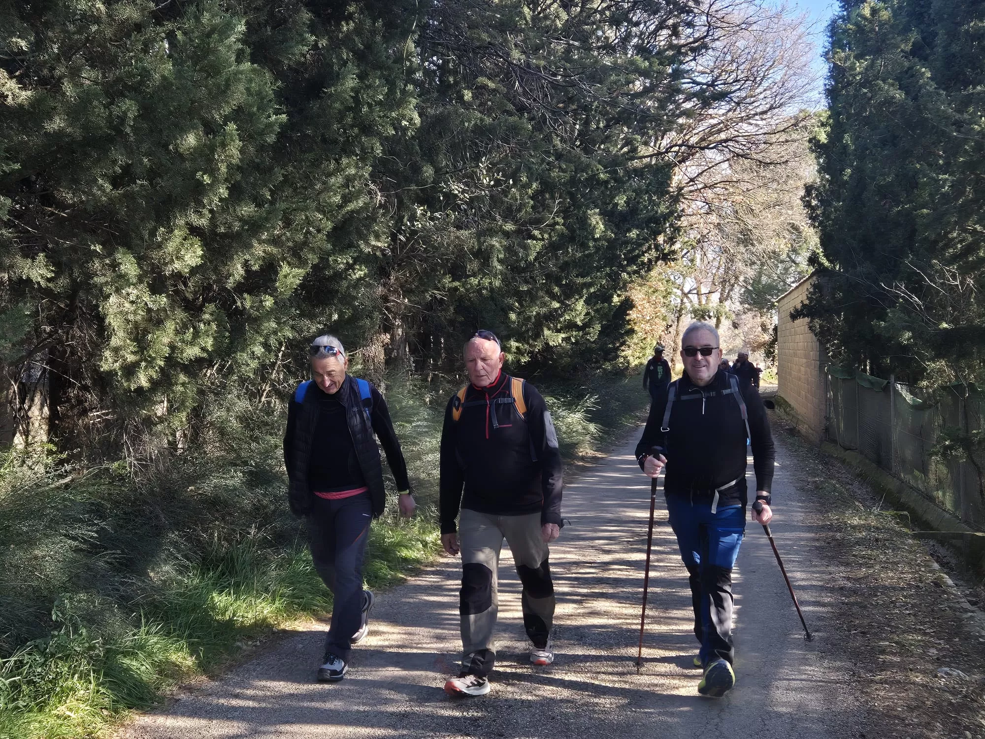 Participantes en el primer entreno para la Javierada. Foto Juanlu Herrero