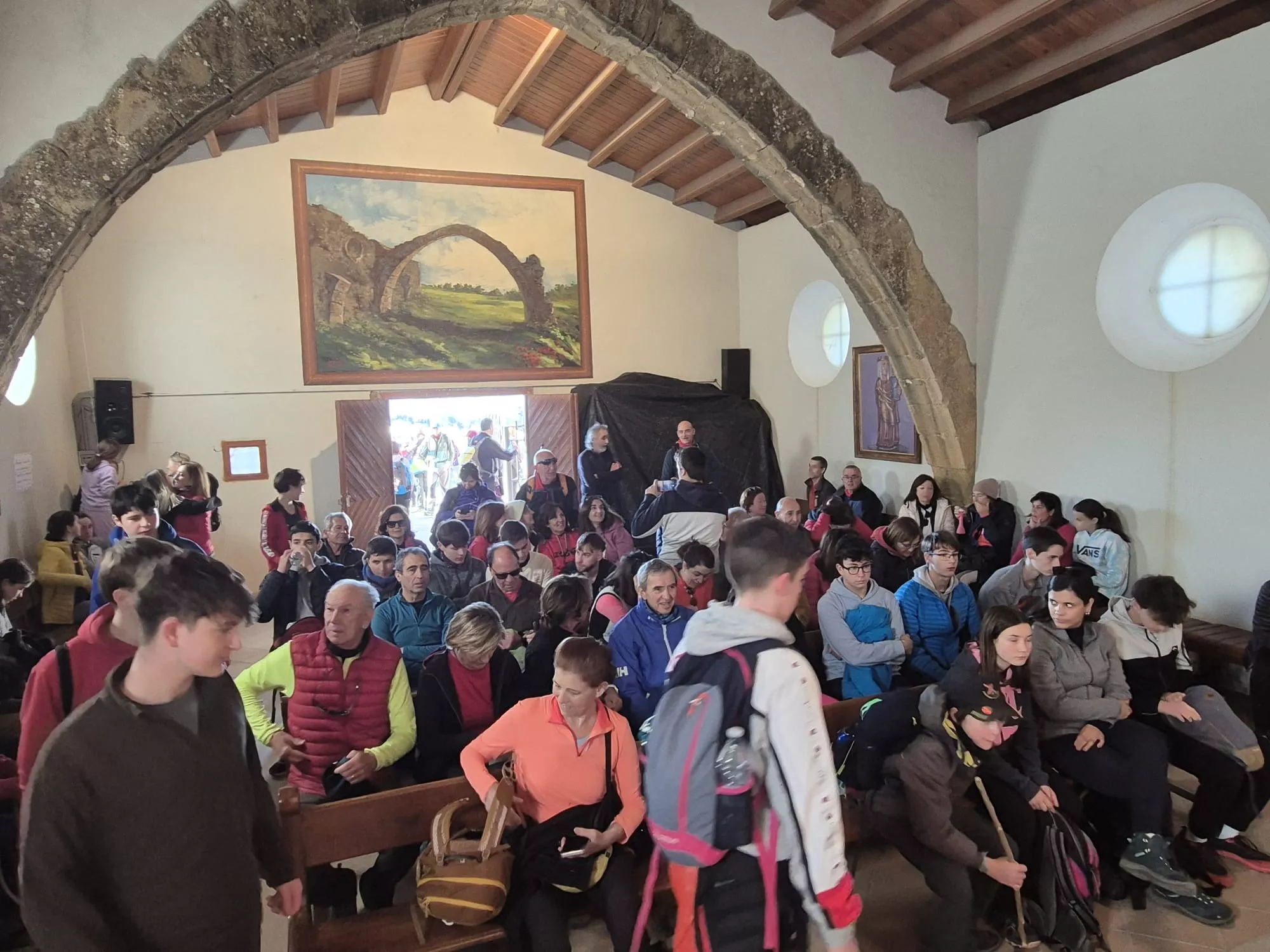 Participantes en el primer entreno para la Javierada. Foto Juanlu Herrero