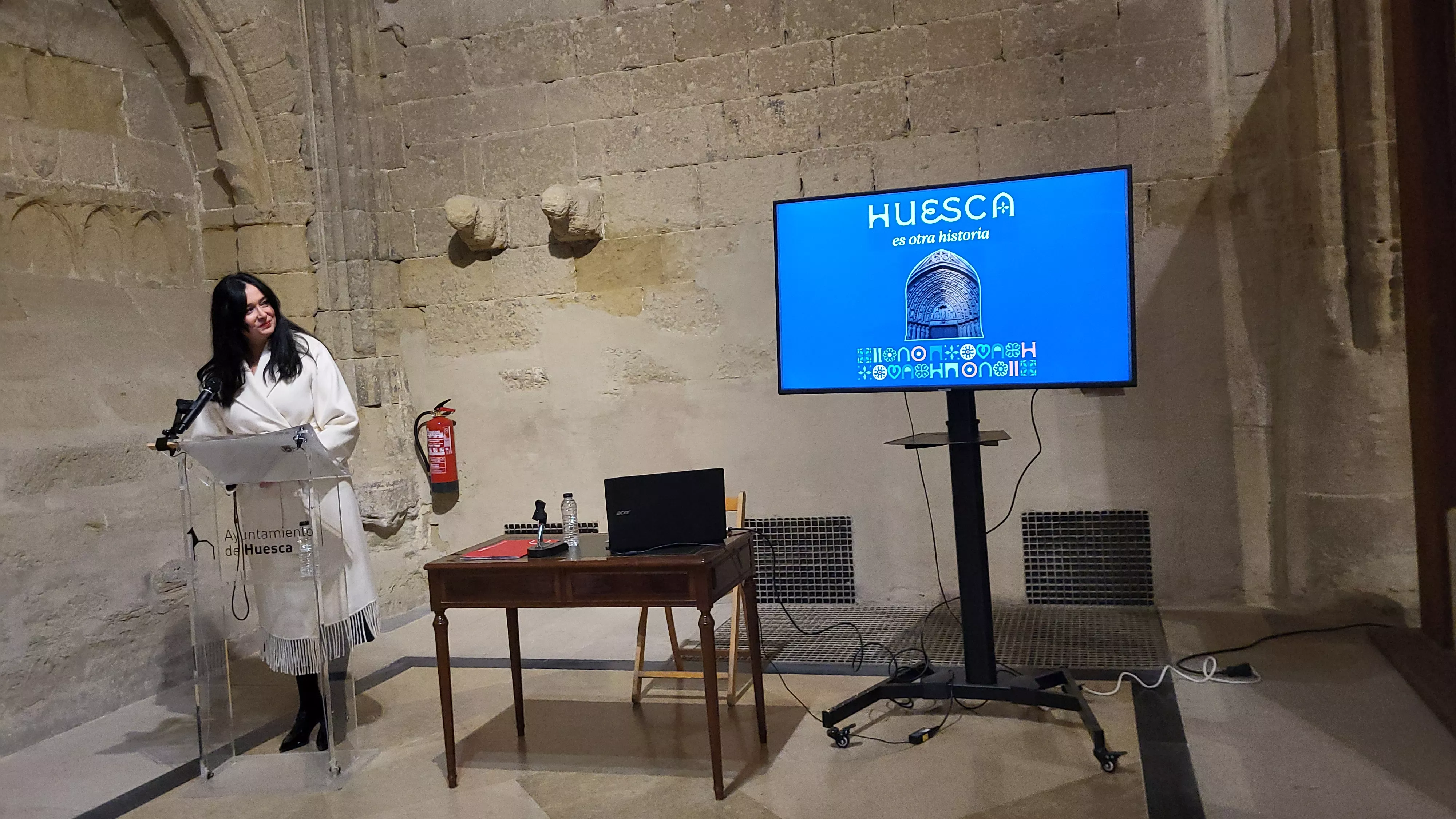 Presentación de la nueva marca turística de la ciudad de Huesca. Foto Mercedes Manterola