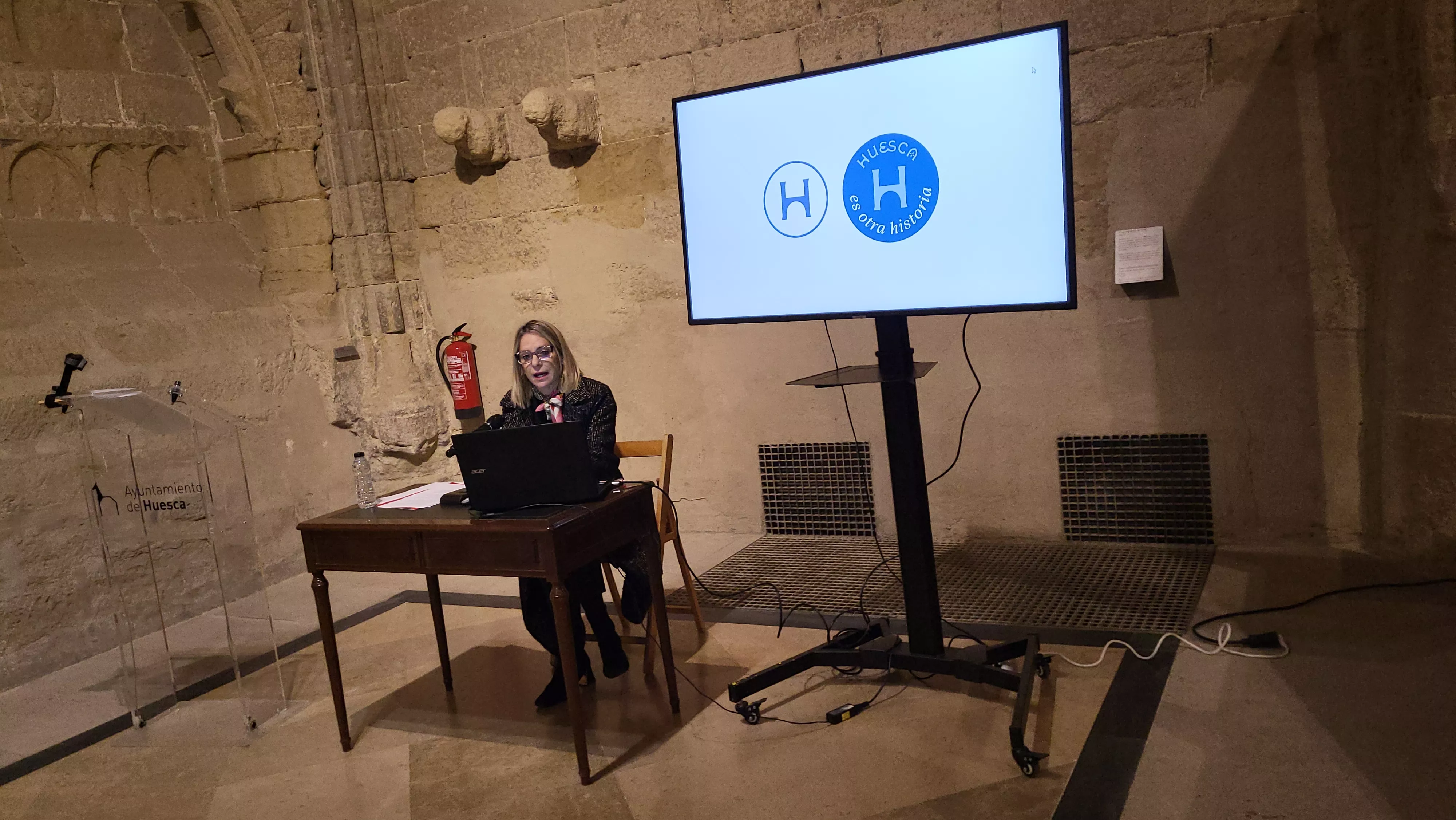 Presentación de la nueva marca turística de la ciudad de Huesca. Foto Mercedes Manterola