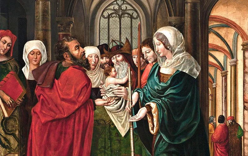 Tabla de la Purificación o Presentación de Jesús en el Templo
